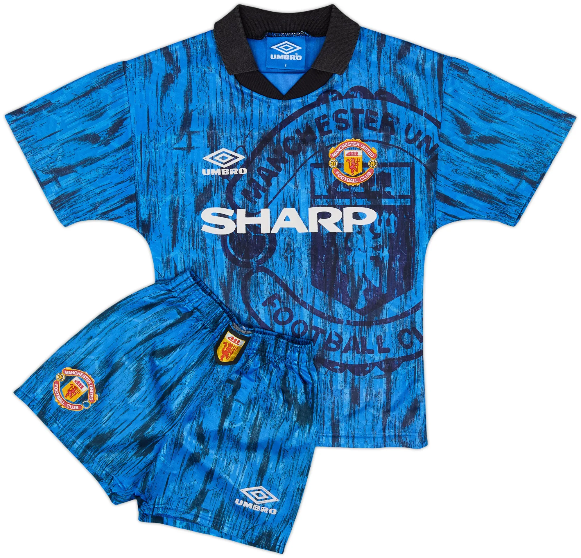 Umbro Manchester United Boys SS Away Shirt 1992/93