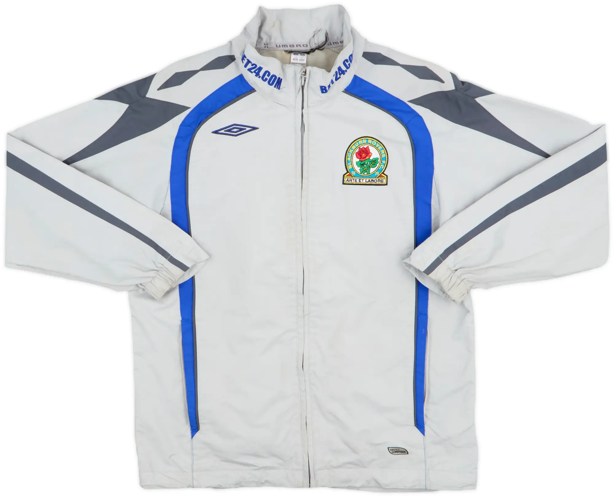 2007-08 Blackburn Rovers Umbro Hooded Rain Jacket - 8/10 - (M.Boys)
