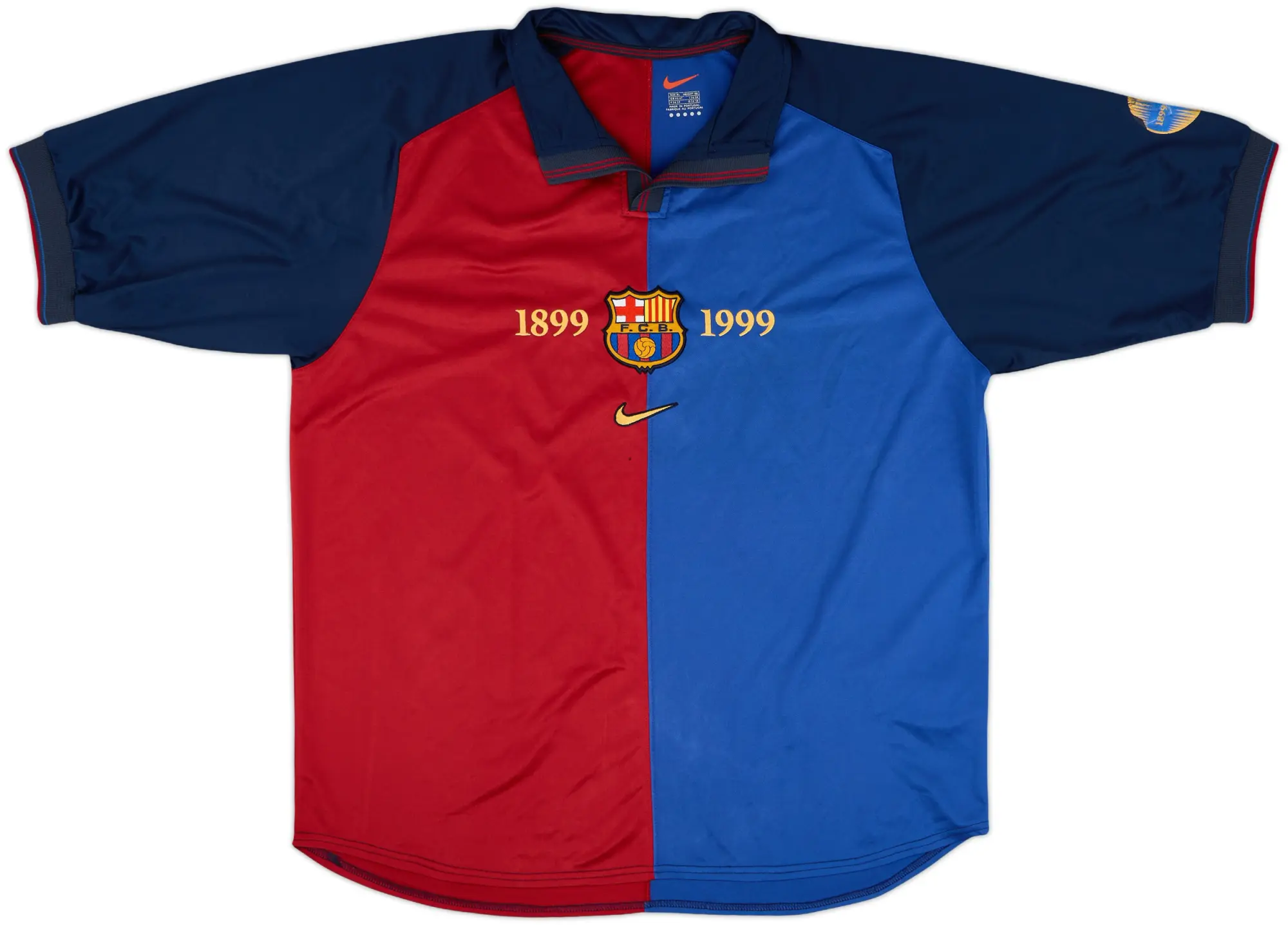 Nike Barcelona Mens SS Home Shirt 1999/00