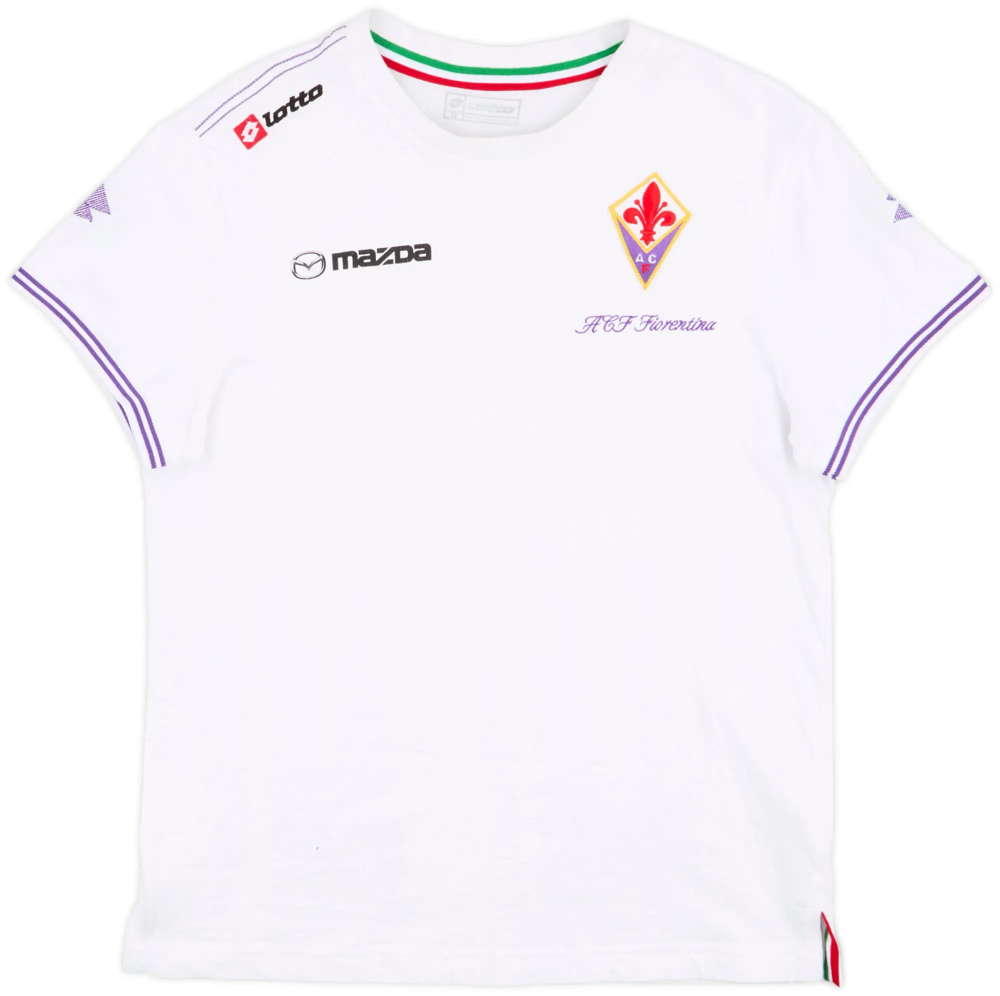 2012-13 Fiorentina Lotto Cotton Tee - 7/10 - (M)