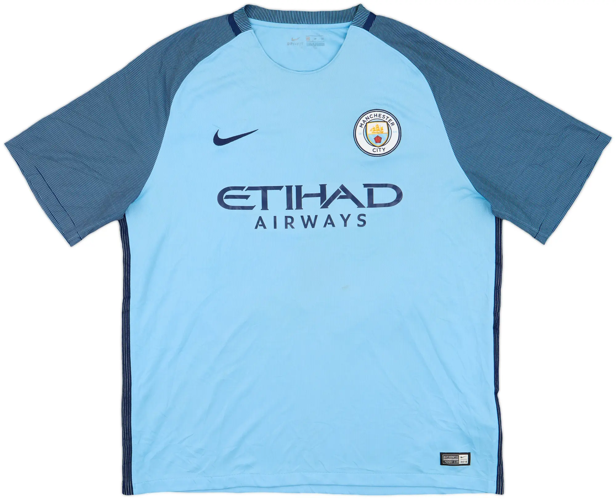 Nike Manchester City Mens SS Home Shirt 2016/17