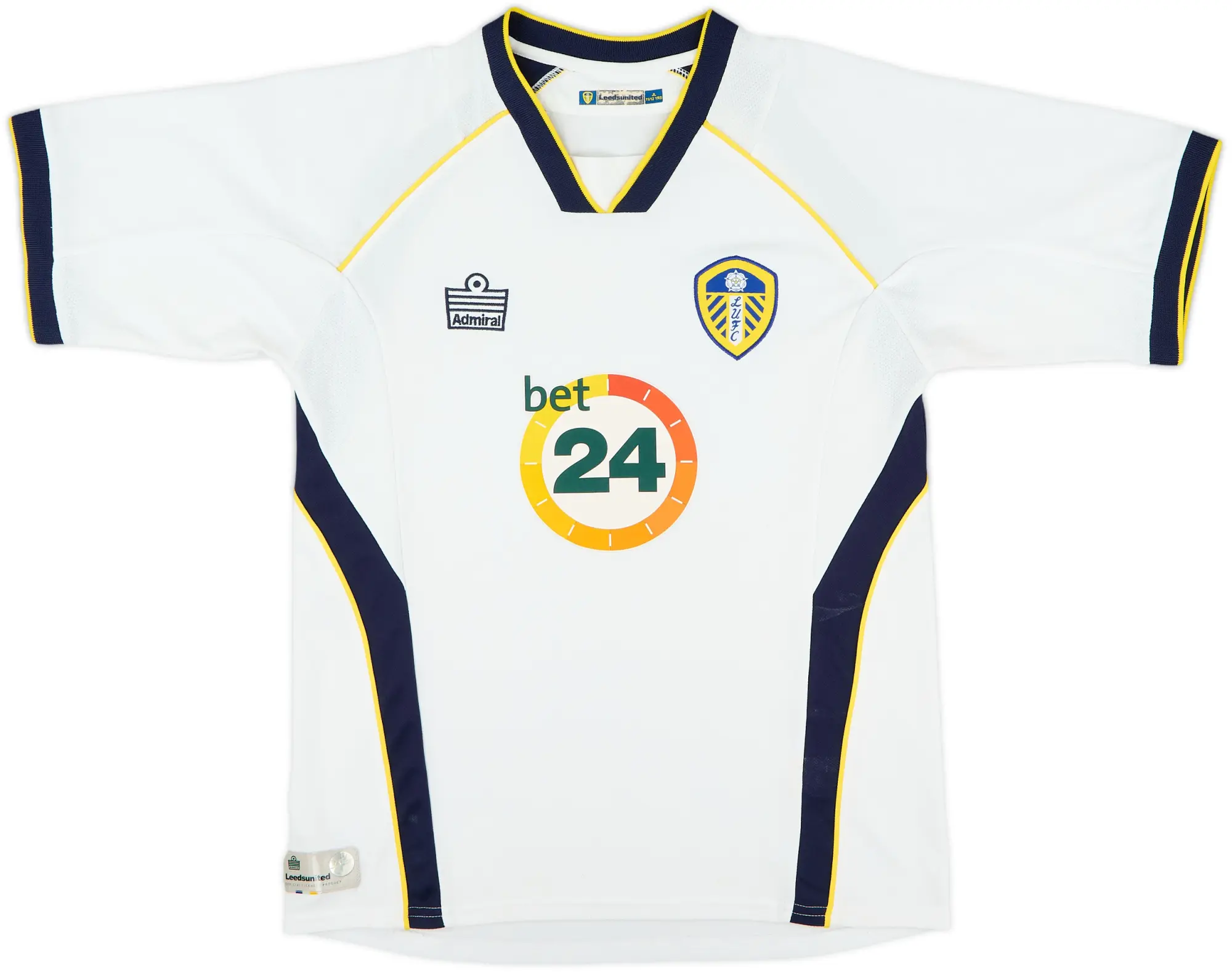 Admiral Leeds United Boys SS Home Shirt 2006/07
