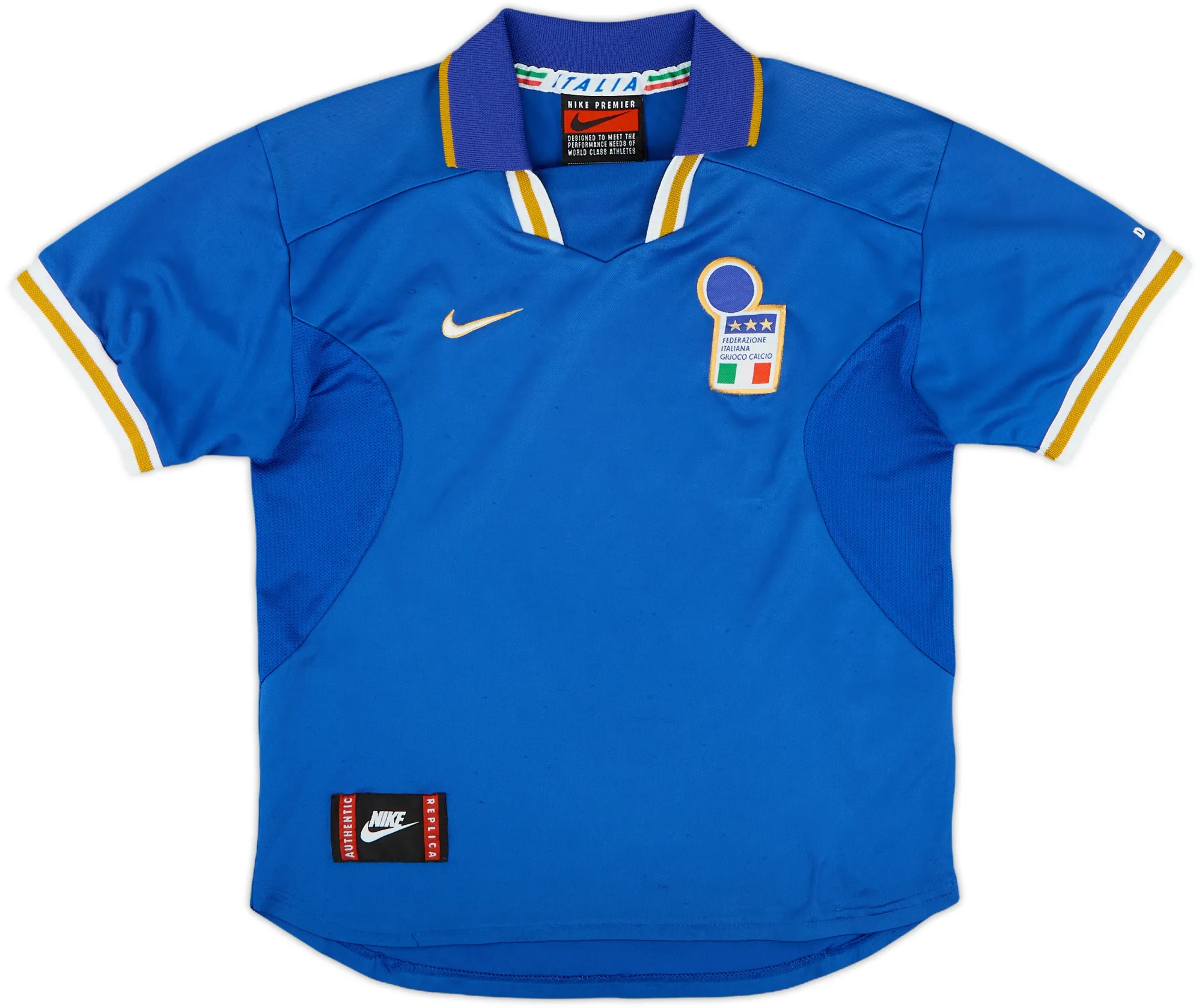 Nike Italy Boys SS Home Shirt 1996
