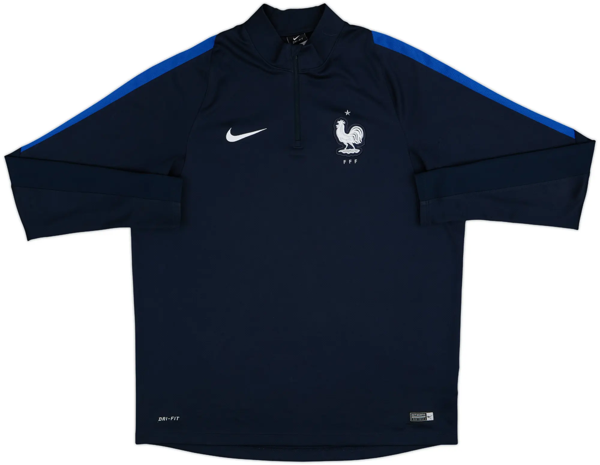2016-17 France Nike 1/4 Zip Sweat Top - 9/10 - (XL)