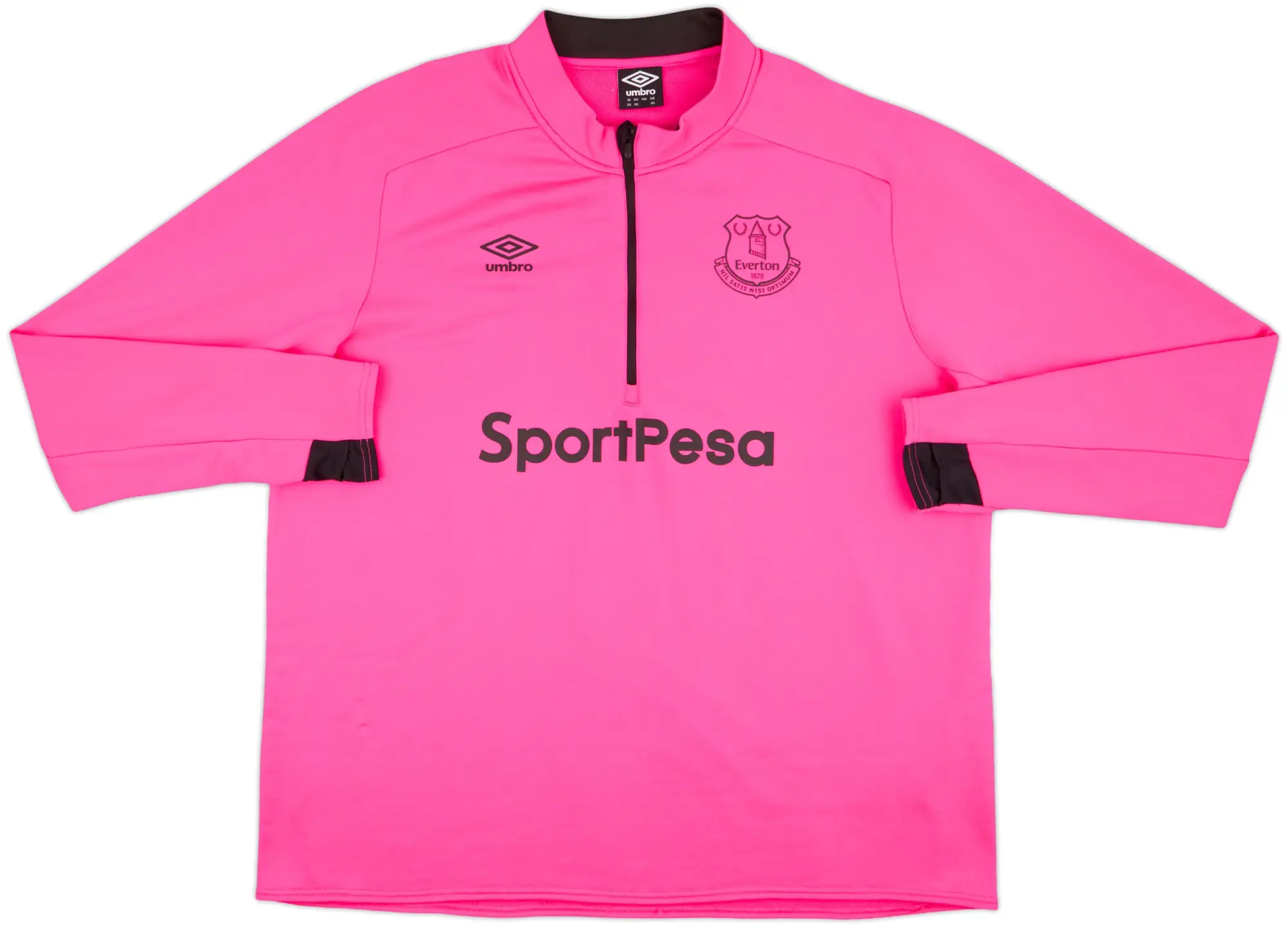 2017-18 Everton Umbro 1/4 Zip Sweat Top - 10/10 - (3XL)