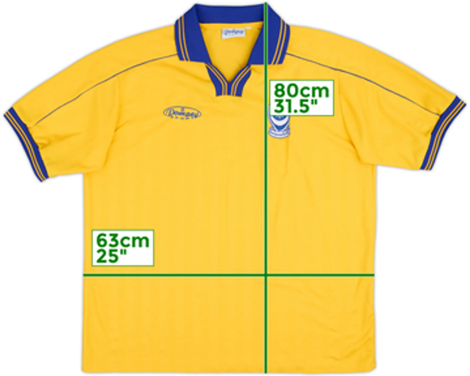 Away Portsmouth Mens SS Away Shirt 1999/00