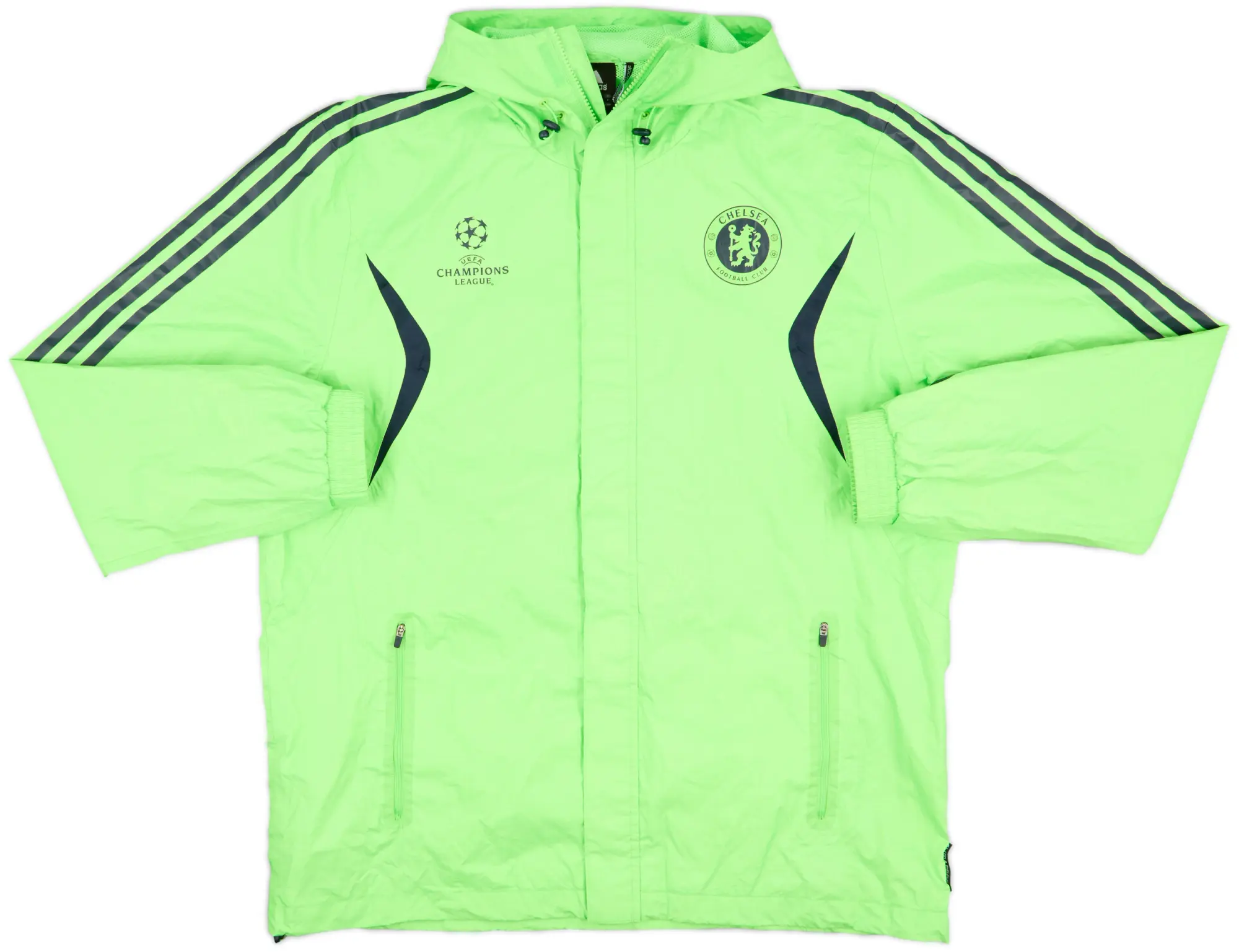 2010-11 Chelsea adidas Hooded Rain Jacket - 8/10 - (XL)