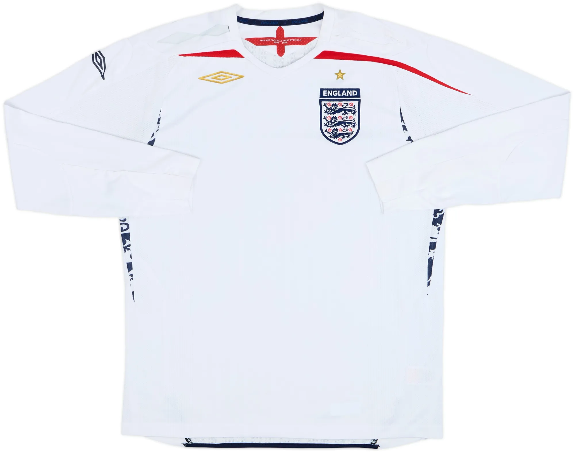 Umbro England Mens LS Home Shirt 2007