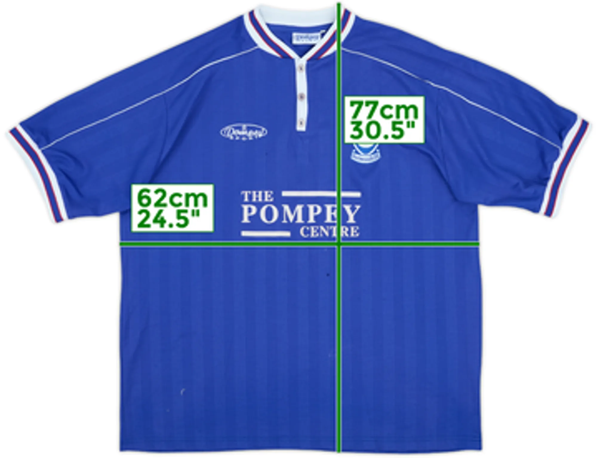 Home Portsmouth Mens SS Home Shirt 1999/00