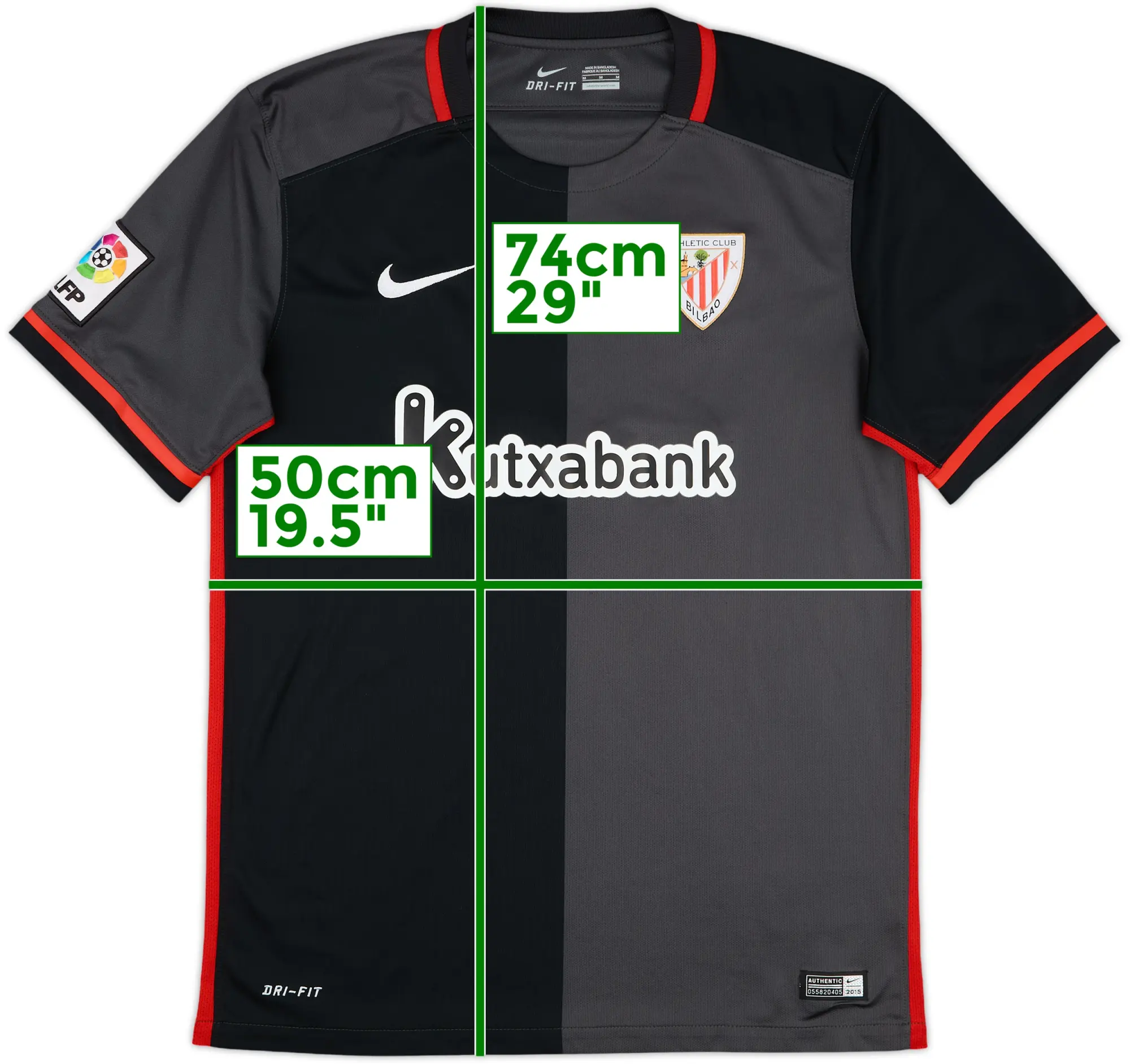 Nike Athletic Bilbao Mens SS Away Shirt 2015/16
