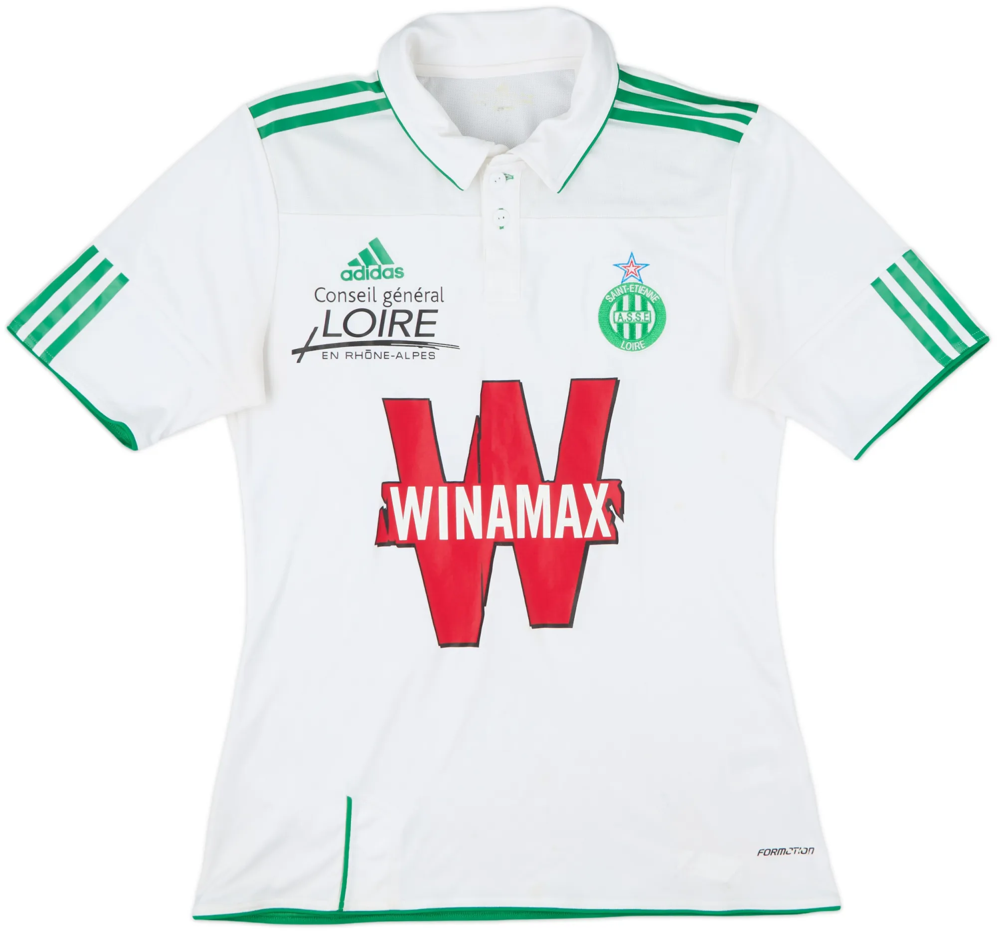 adidas Saint Etienne Mens SS Player Issue Away Shirt 2010/11