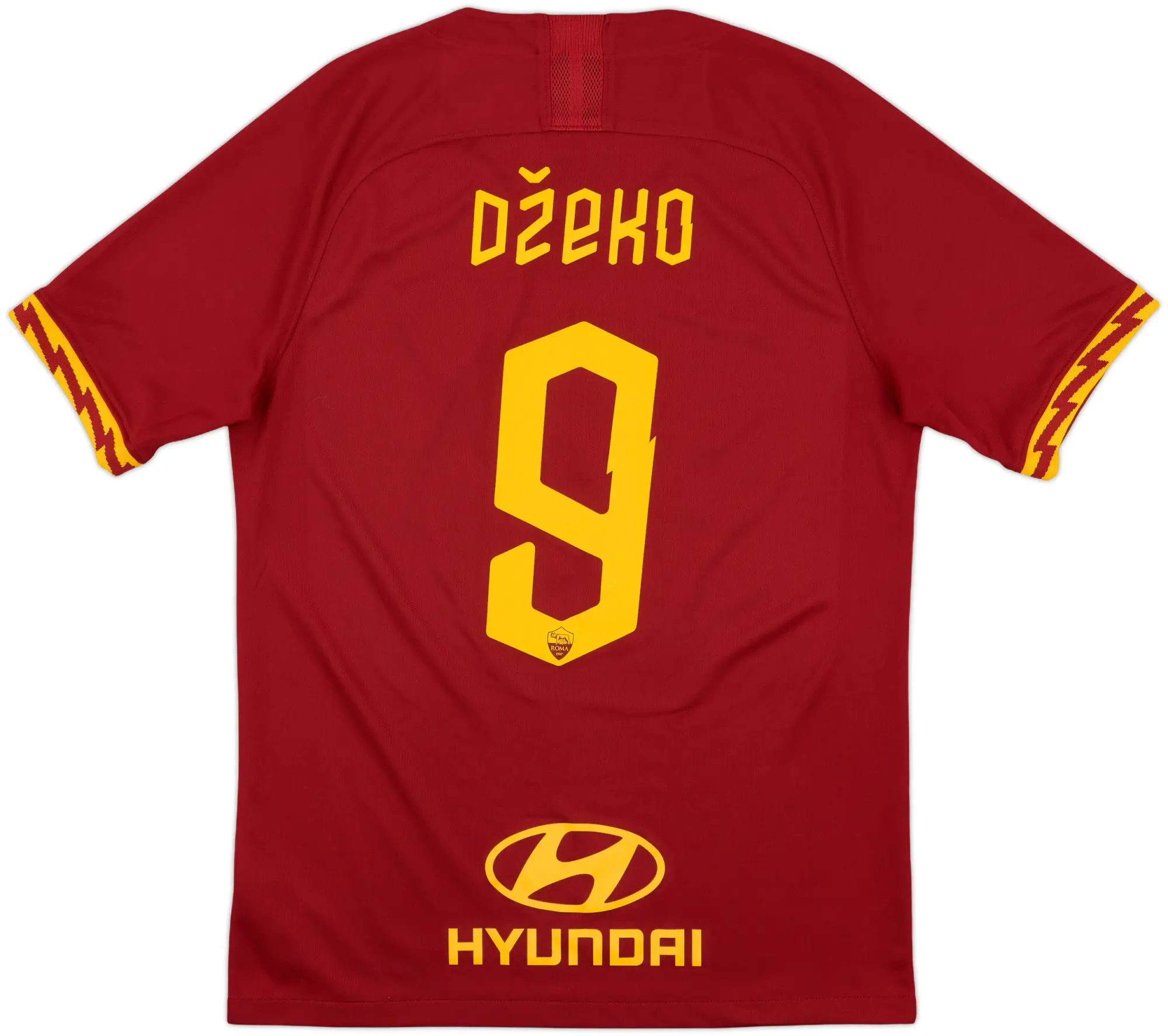 2019-20 Roma Home Shirt Dzeko #9 - 8/10 - (M)