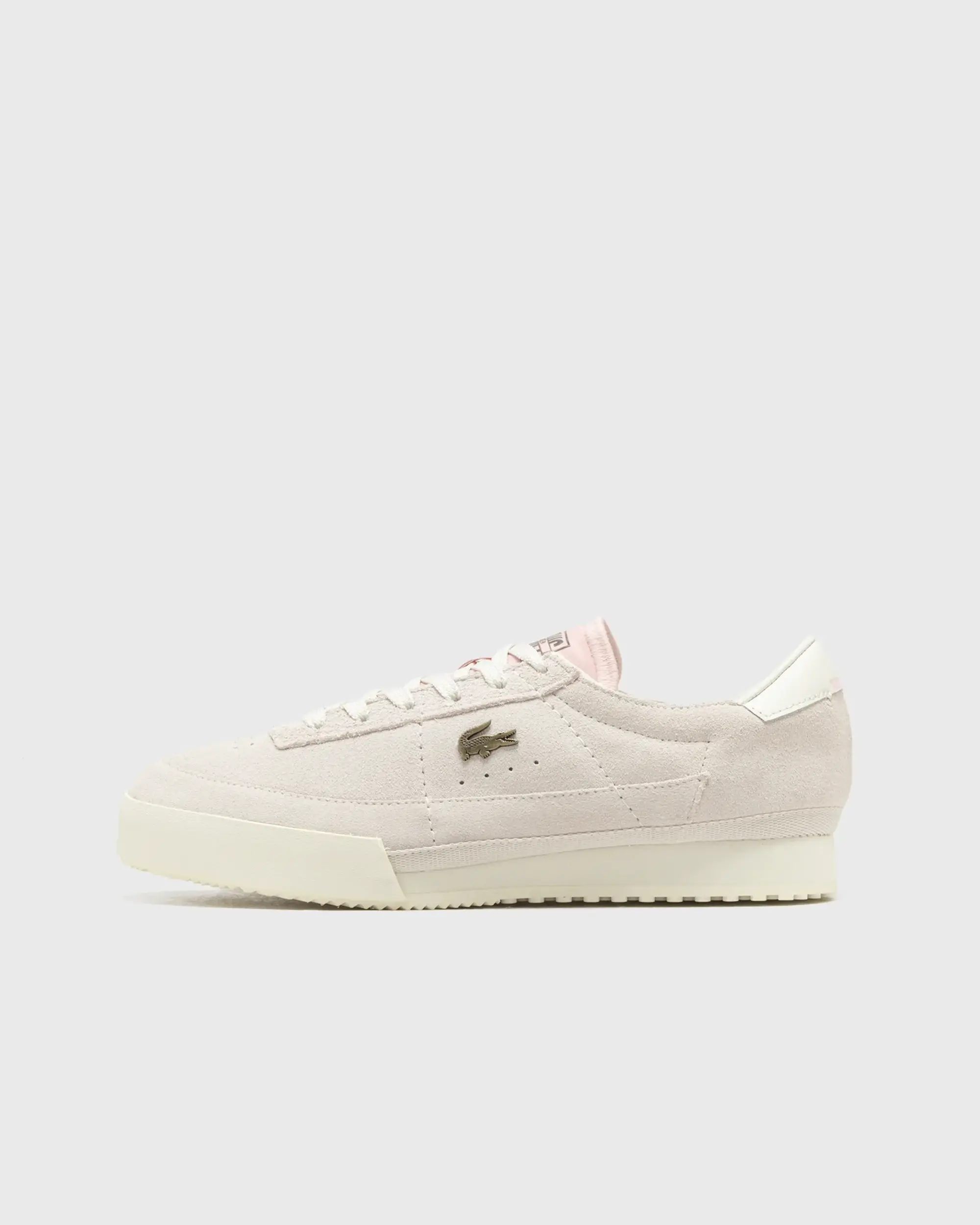Lacoste Women’s Aura Suede Sneakers - Off White & Light Pink