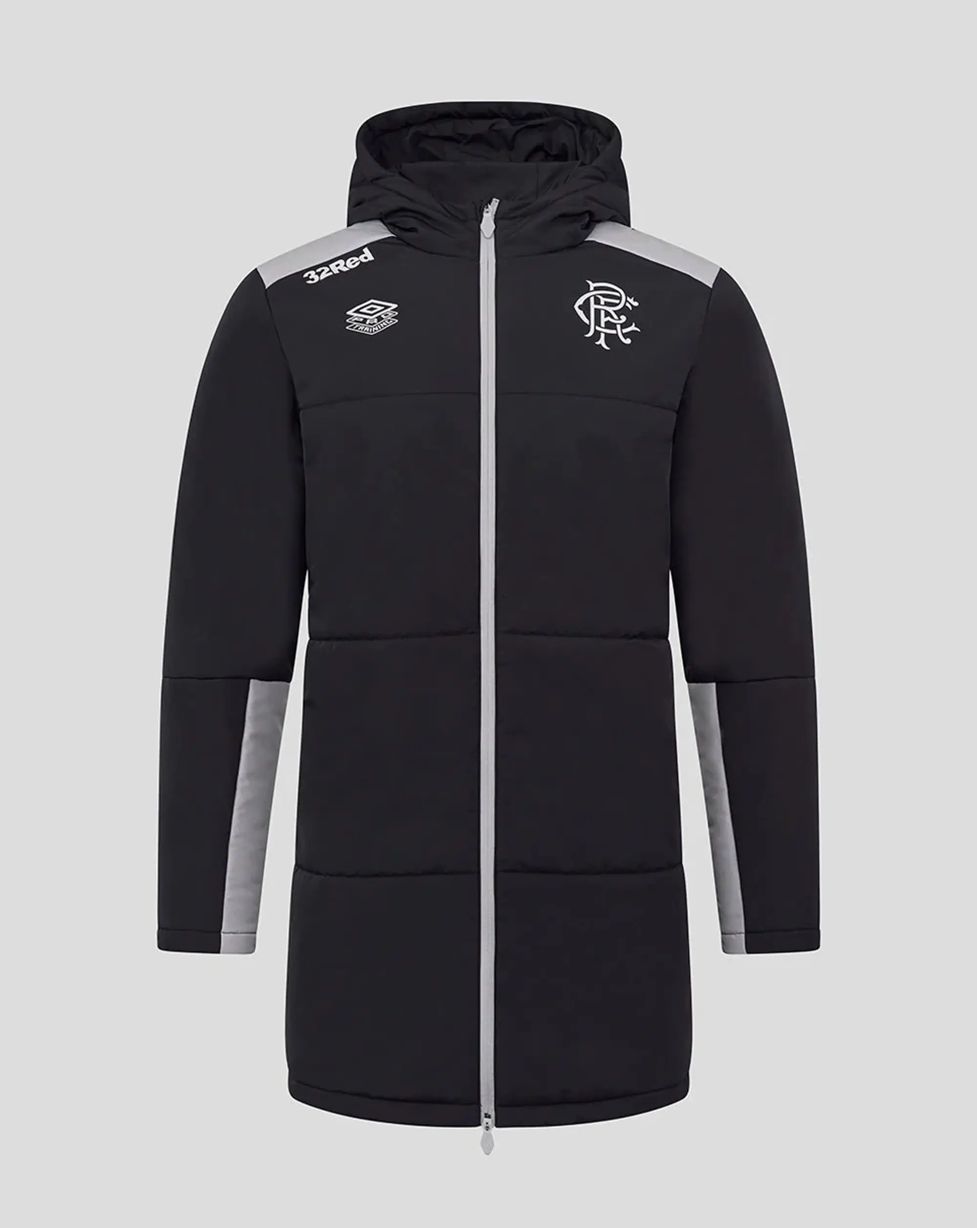Castore Rangers Unisex 25/26 Coaches Training Padded Jacket - Caviar