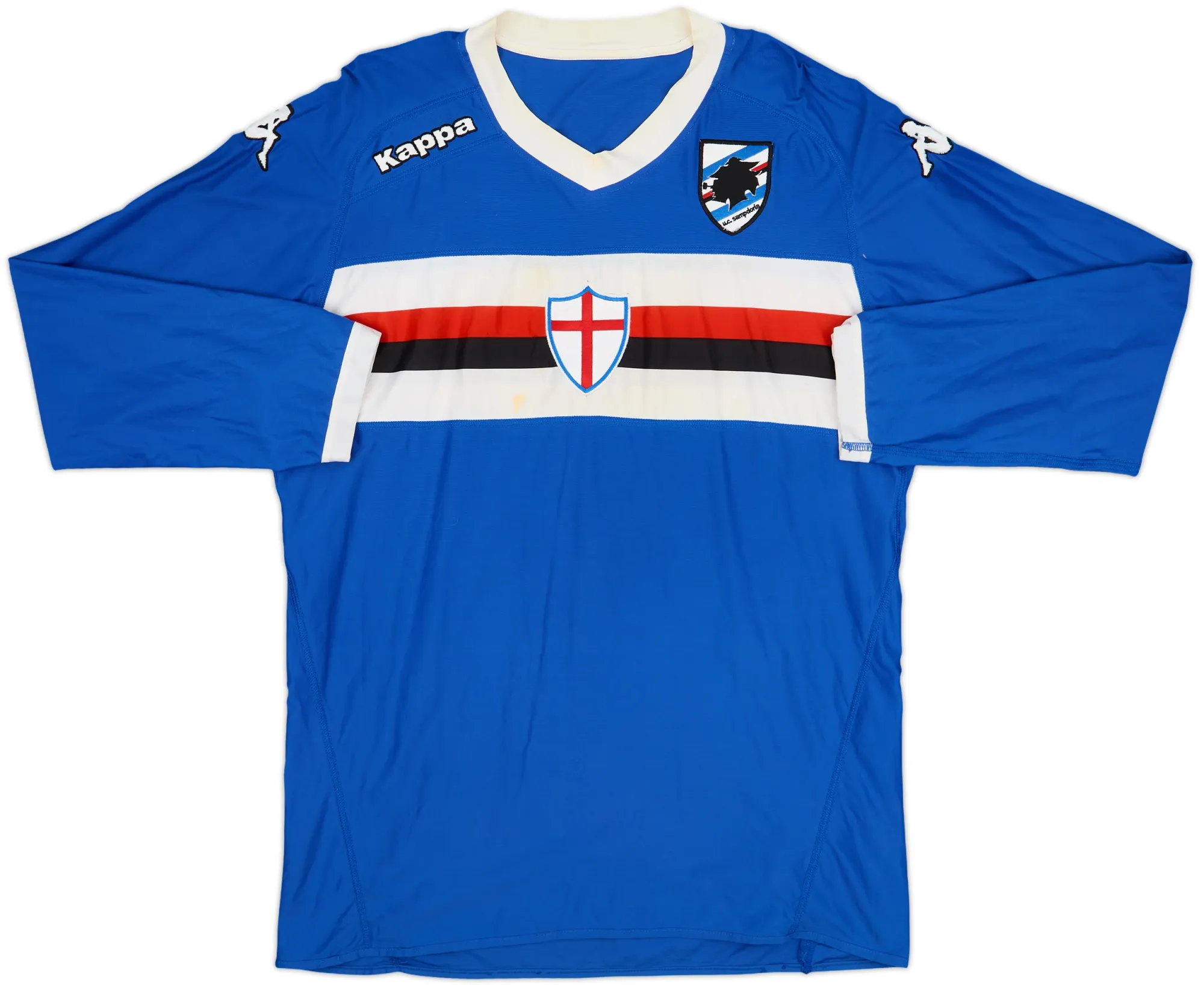 Kappa Sampdoria Mens LS Home Shirt 2010/11