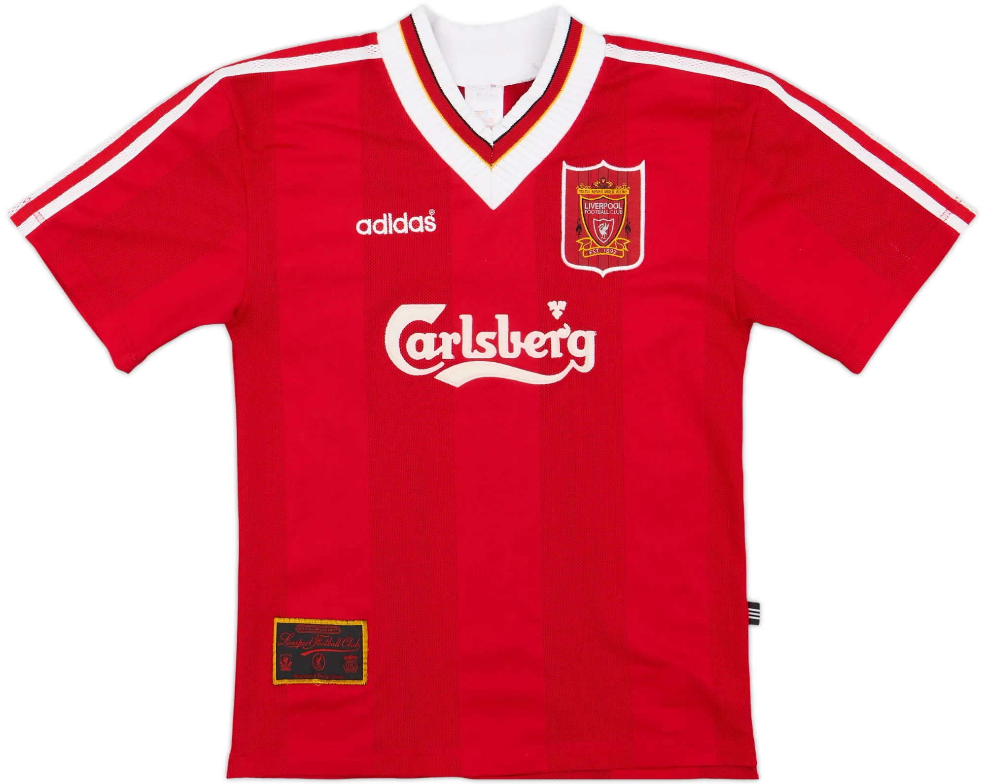 Reebok Liverpool Boys SS Home Shirt 1996/98