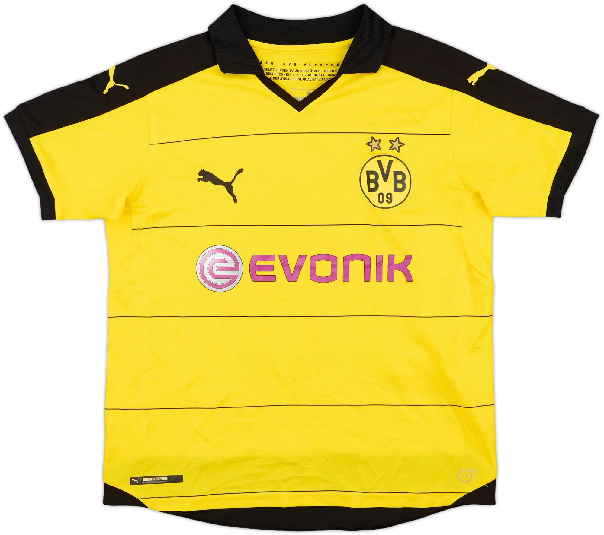 Puma Borussia Dortmund Boys SS Home Shirt 2015/16