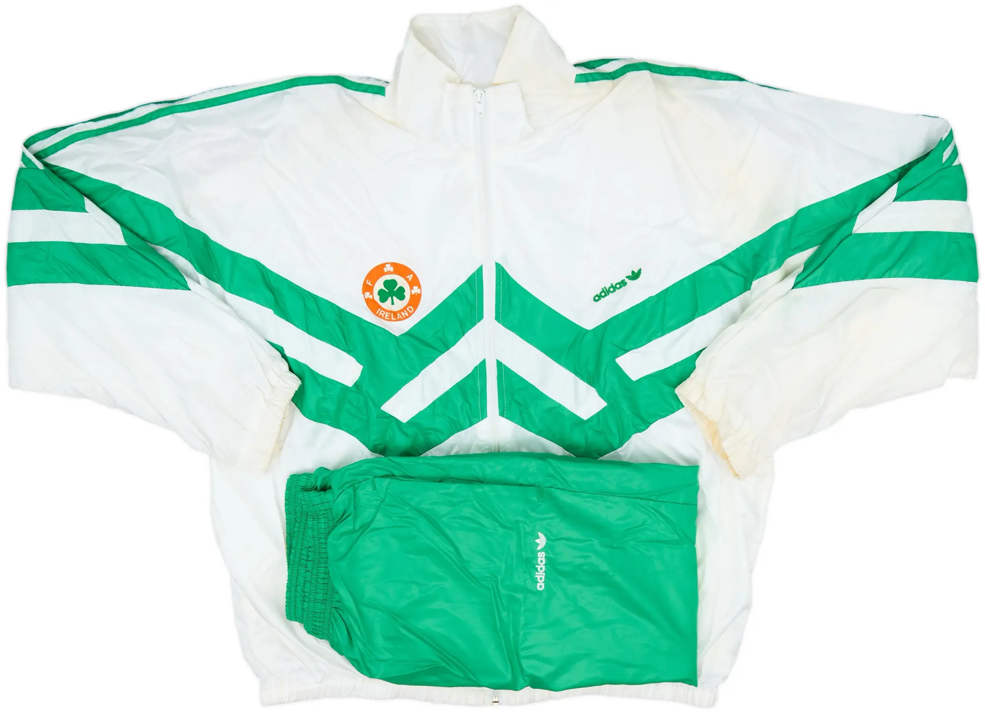 1990 Ireland adidas Full Tracksuit - 8/10 - (XXL)