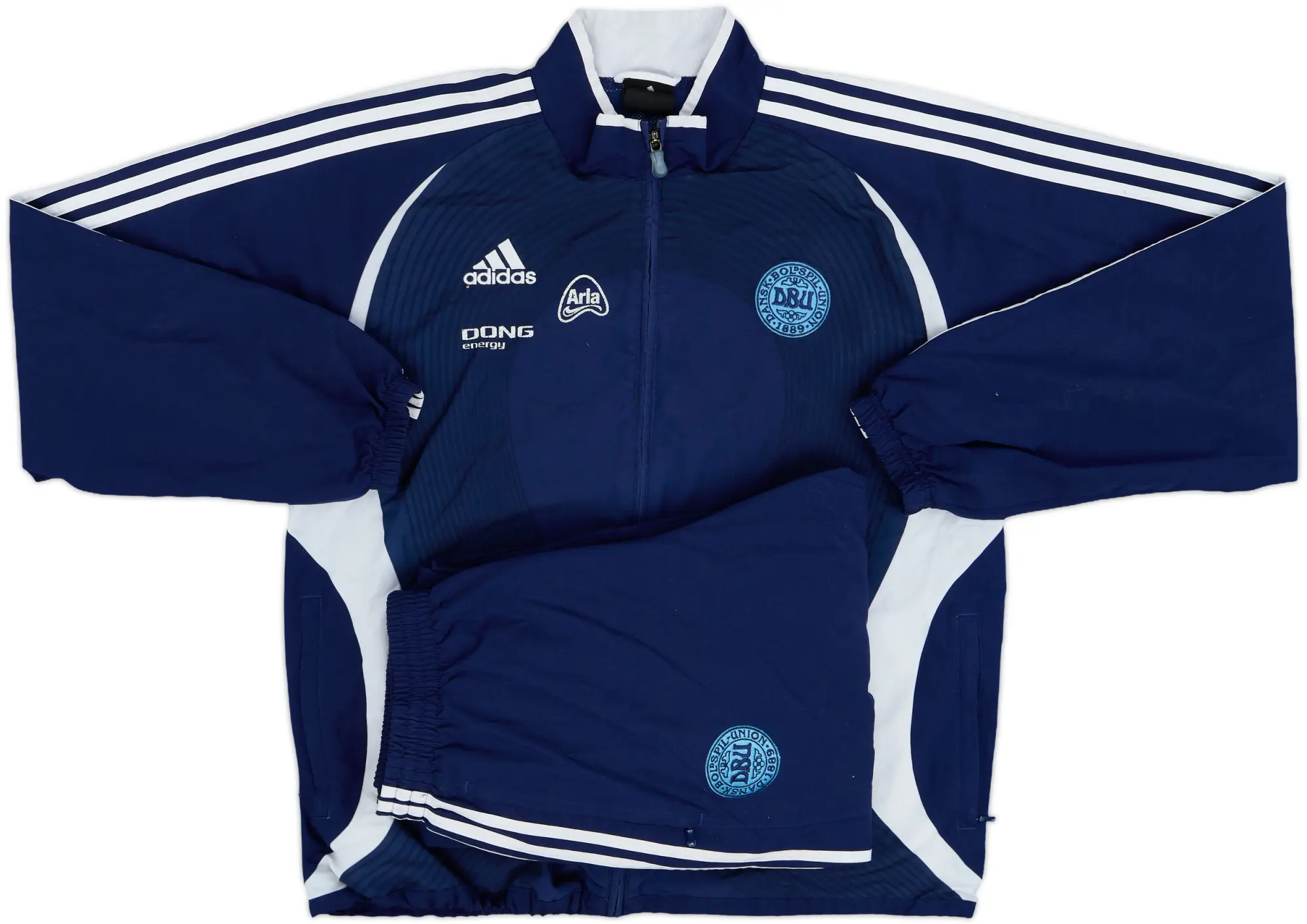 2006-08 Denmark adidas Full Tracksuit - 8/10 - (M/L)