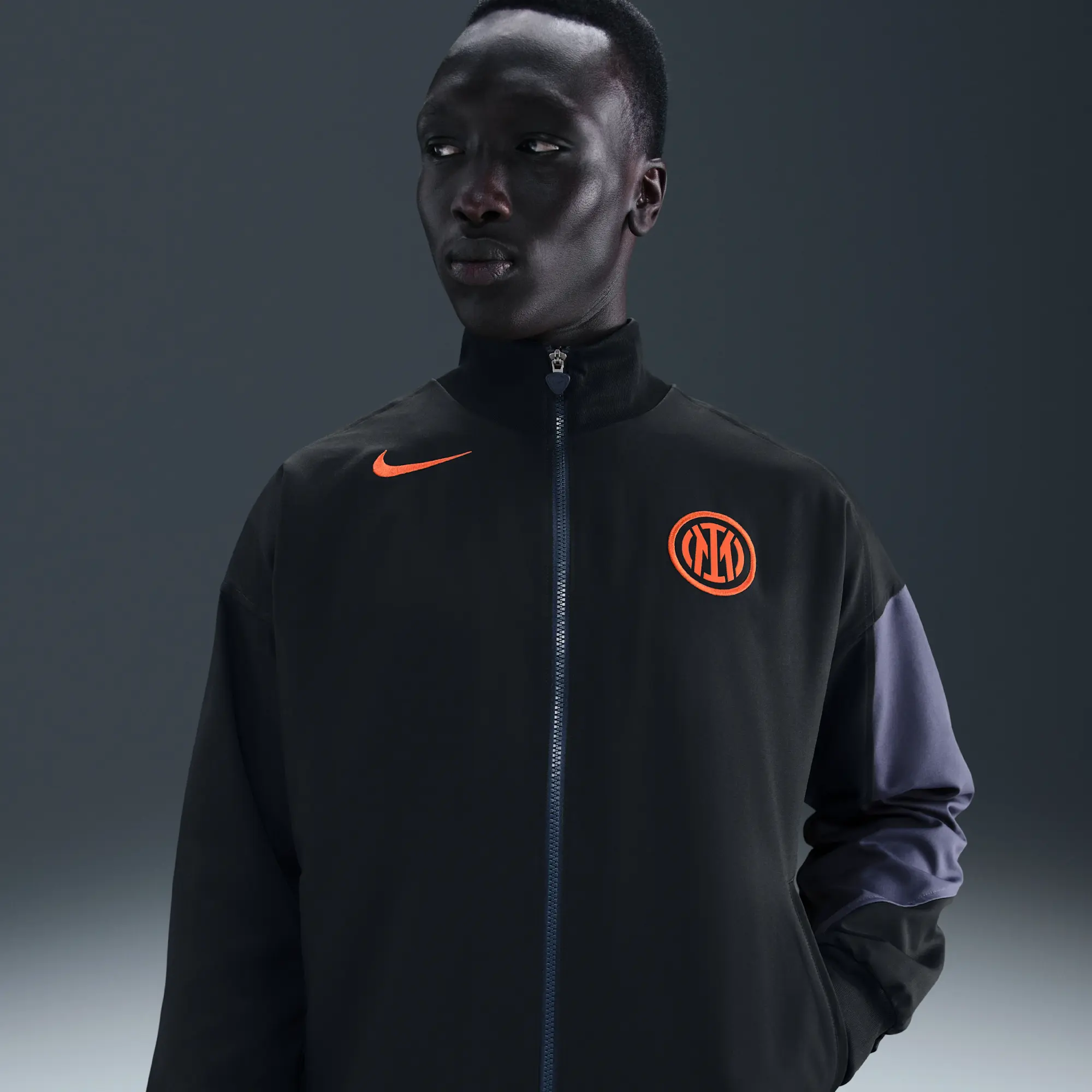 Inter Milan Strike Third Men's Nike Dri-FIT Total 90 Football Anthem Jacket - Black - Polyester