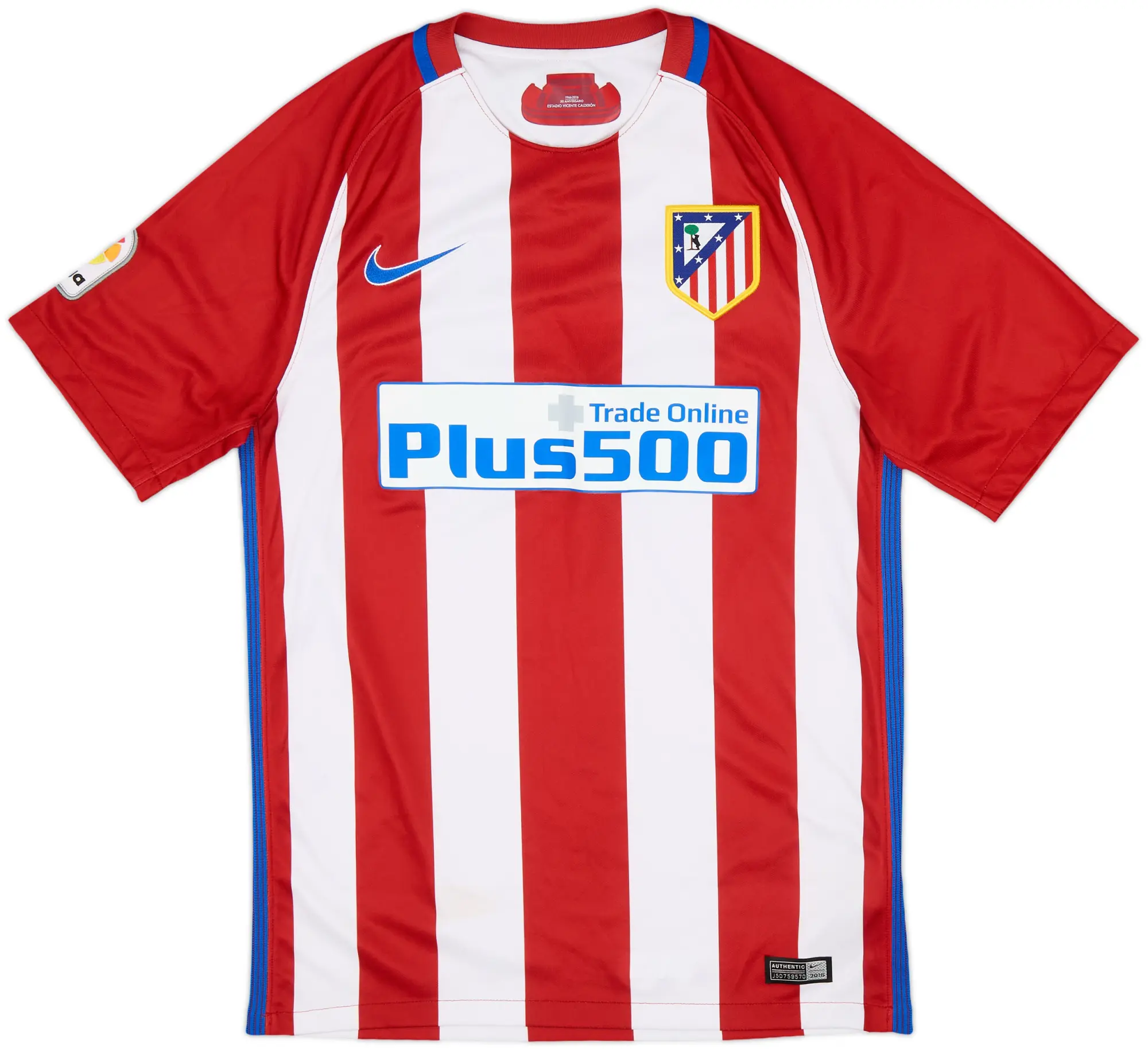 Nike Atlético Madrid Mens SS Home Shirt 2016/17