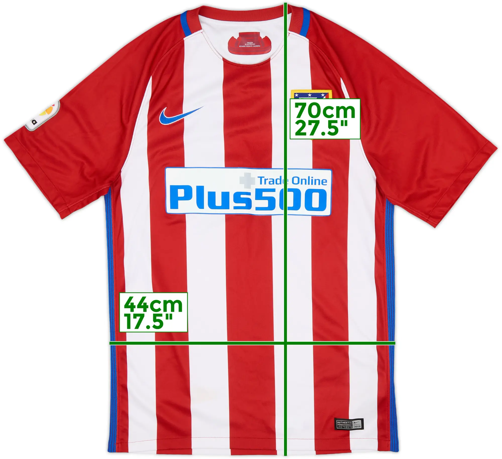 Nike Atlético Madrid Mens SS Home Shirt 2016/17