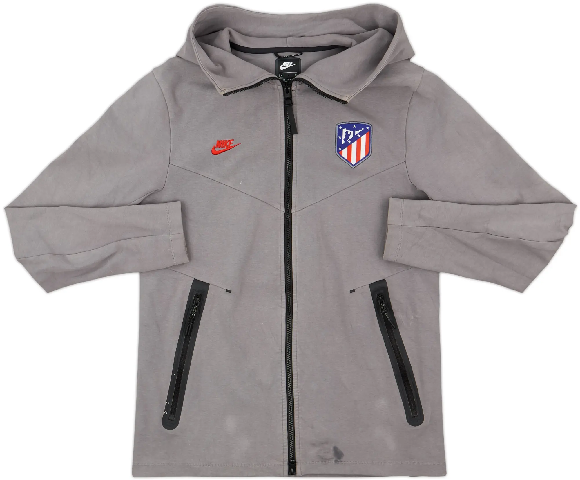 2019-20 Atletico Madrid Nike Hooded Track Jacket - 7/10 - (S)