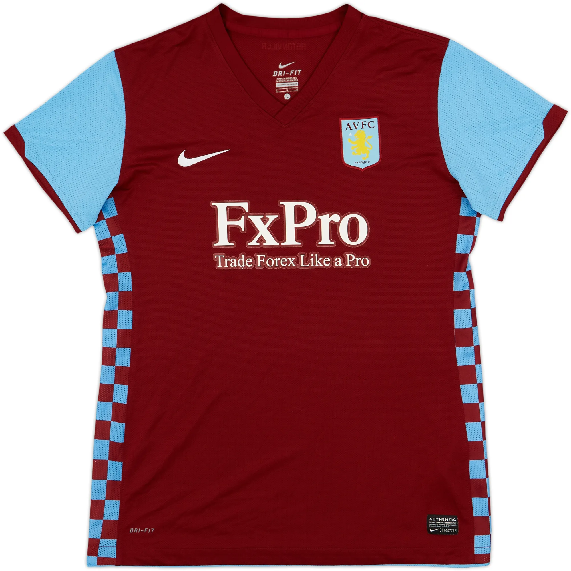 Nike Aston Villa Womens SS Home Shirt 2010/11