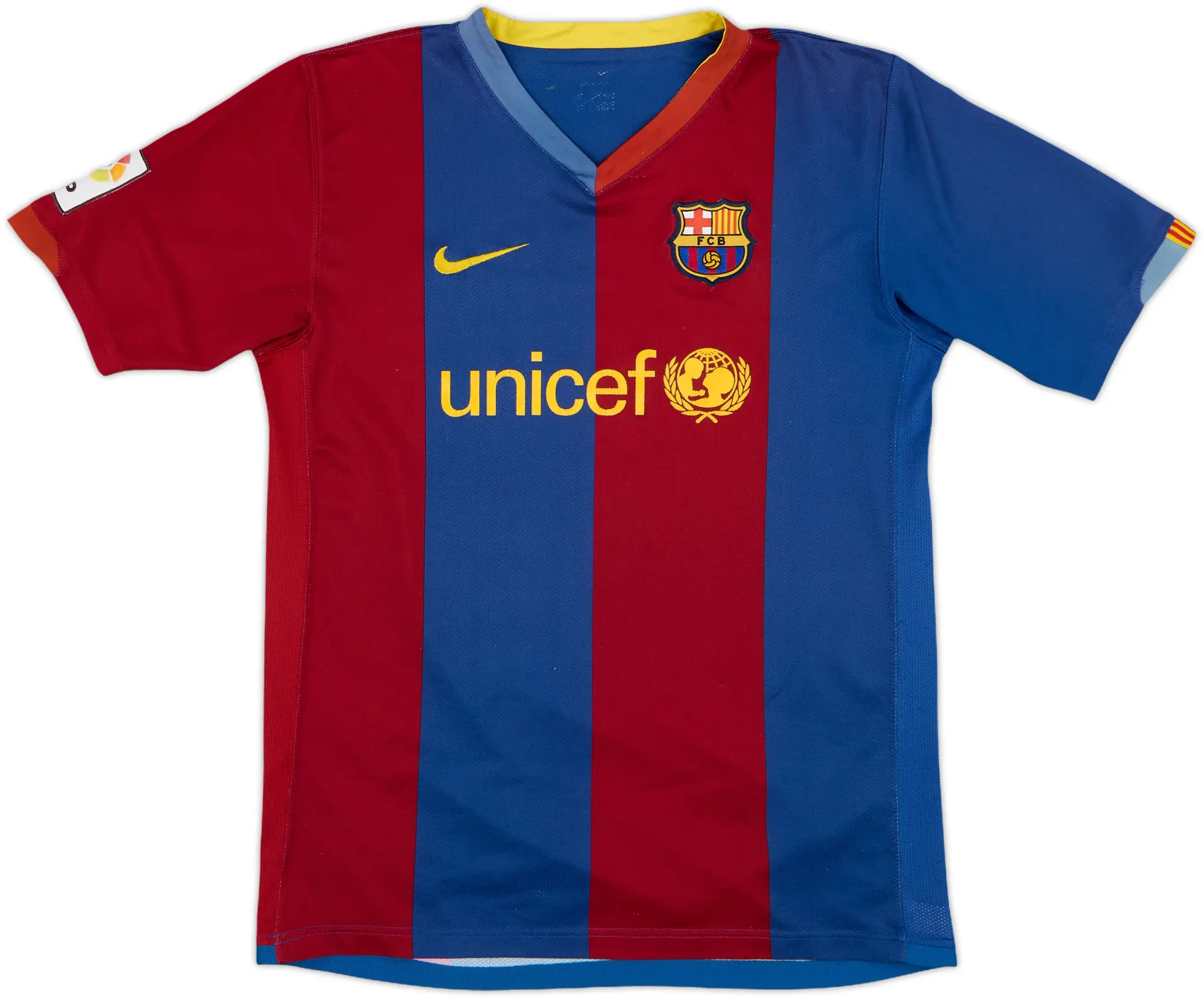 Nike Barcelona Boys SS Home Shirt 2006/07