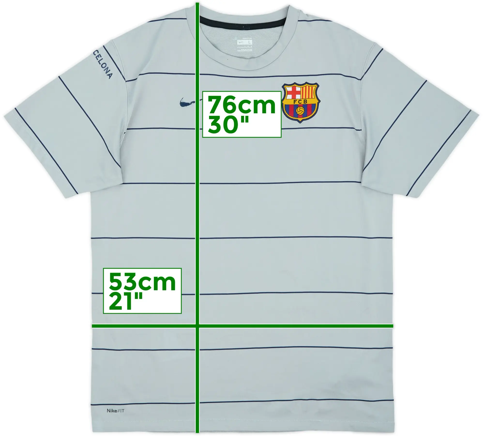 2008-09 Barcelona Nike Training Shirt - 6/10 - (L)