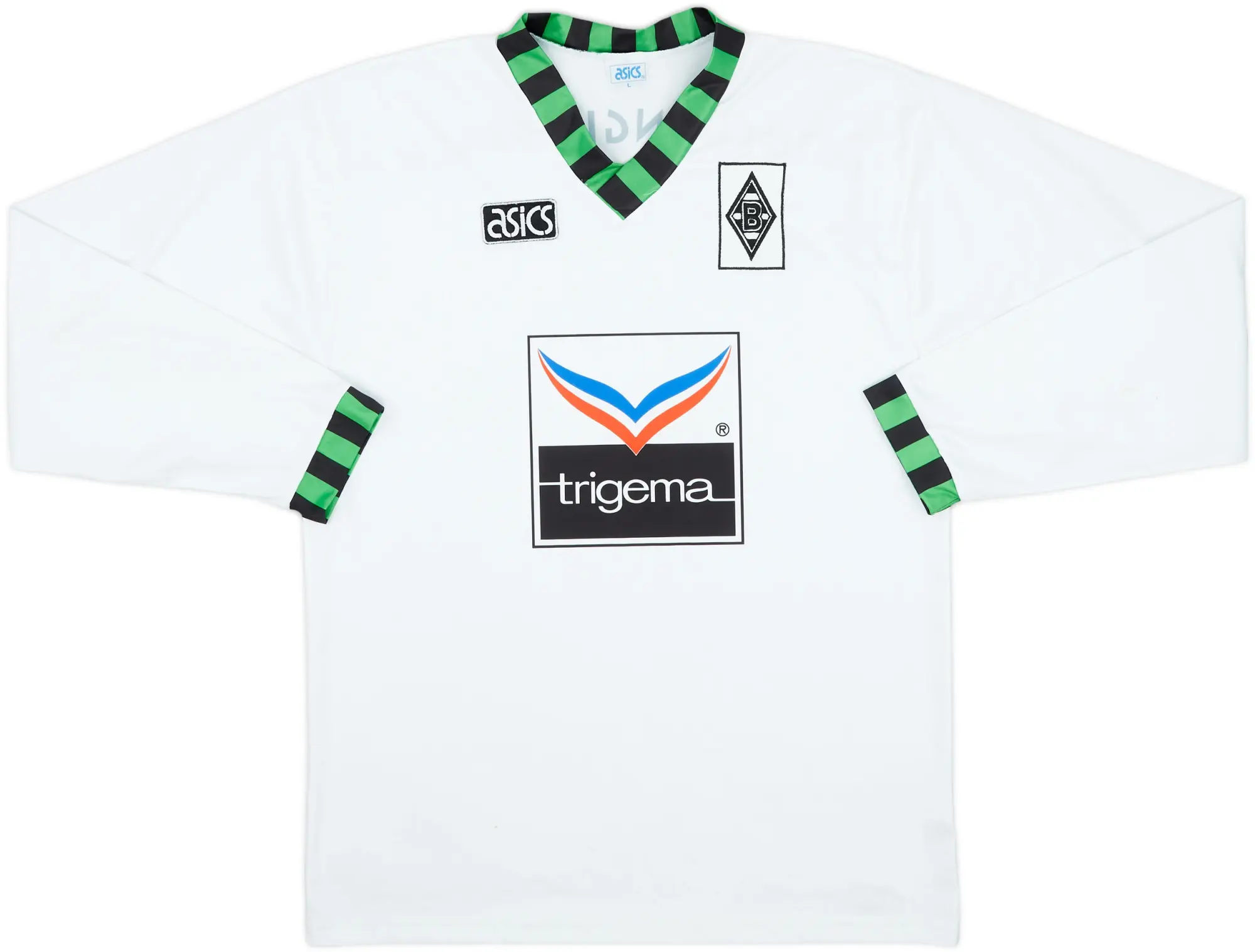 1992-94 Borussia Monchengladbach Home L/S Shirt - 8/10 - (L)