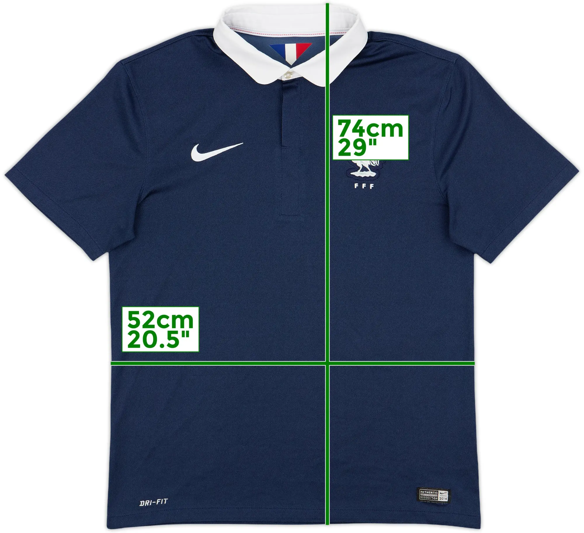 Nike France Mens SS Home Shirt 2014