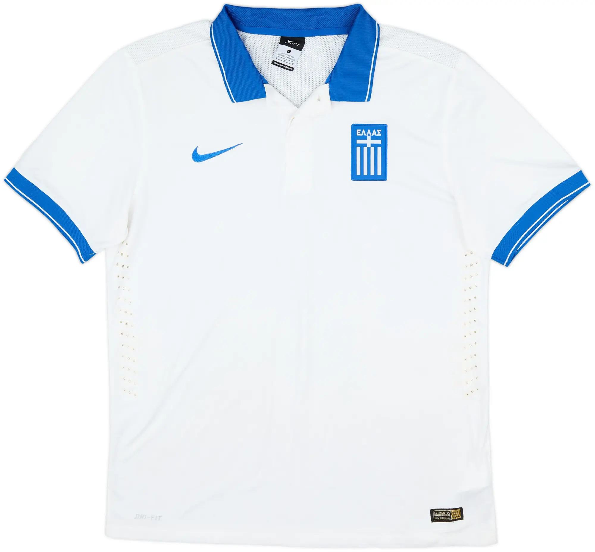 Nike Greece Mens SS Player Issue Home Shirt 2014