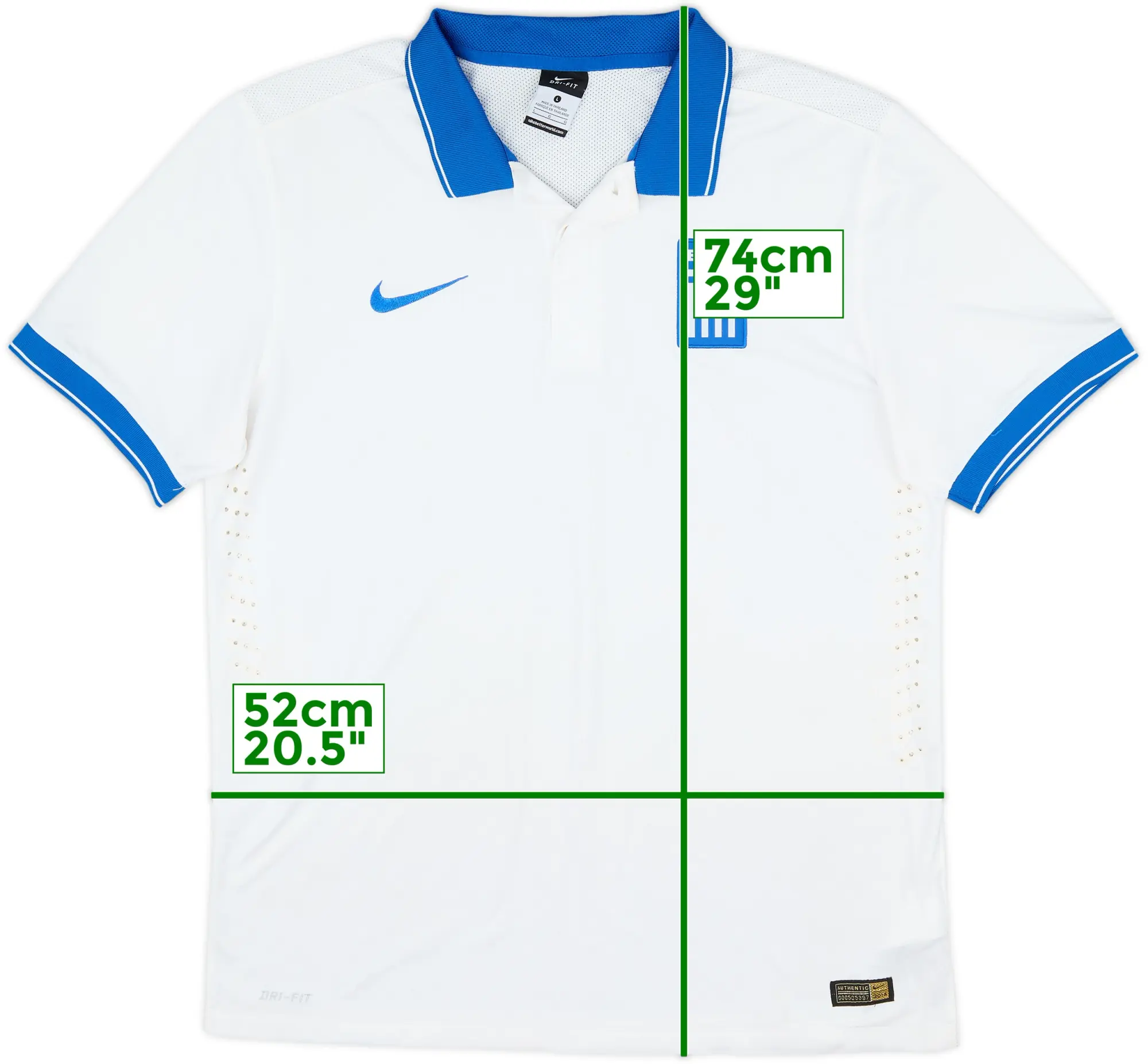 Nike Greece Mens SS Player Issue Home Shirt 2014