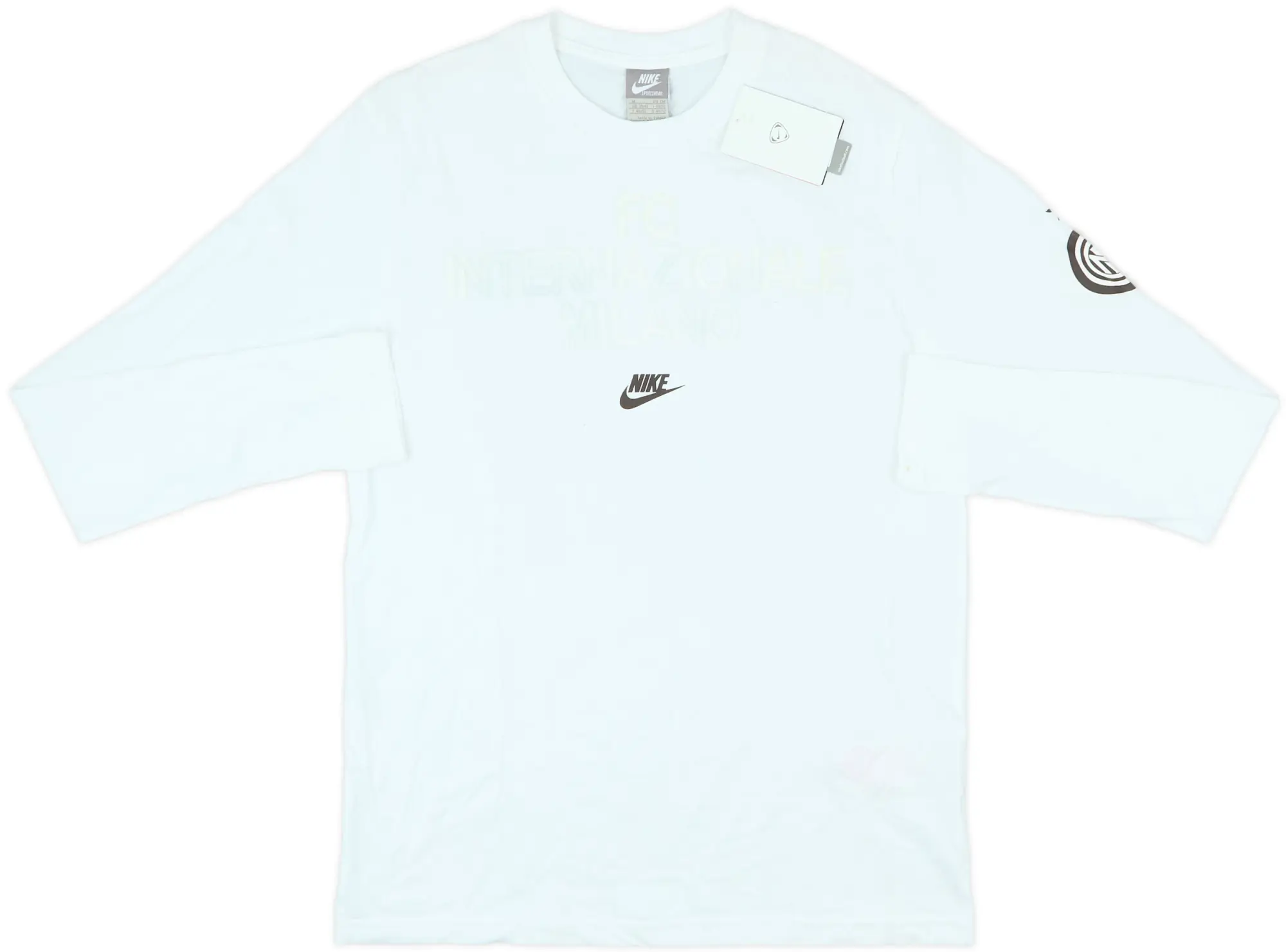 2009-10 Inter Milan Nike Cotton L/S Tee (M)