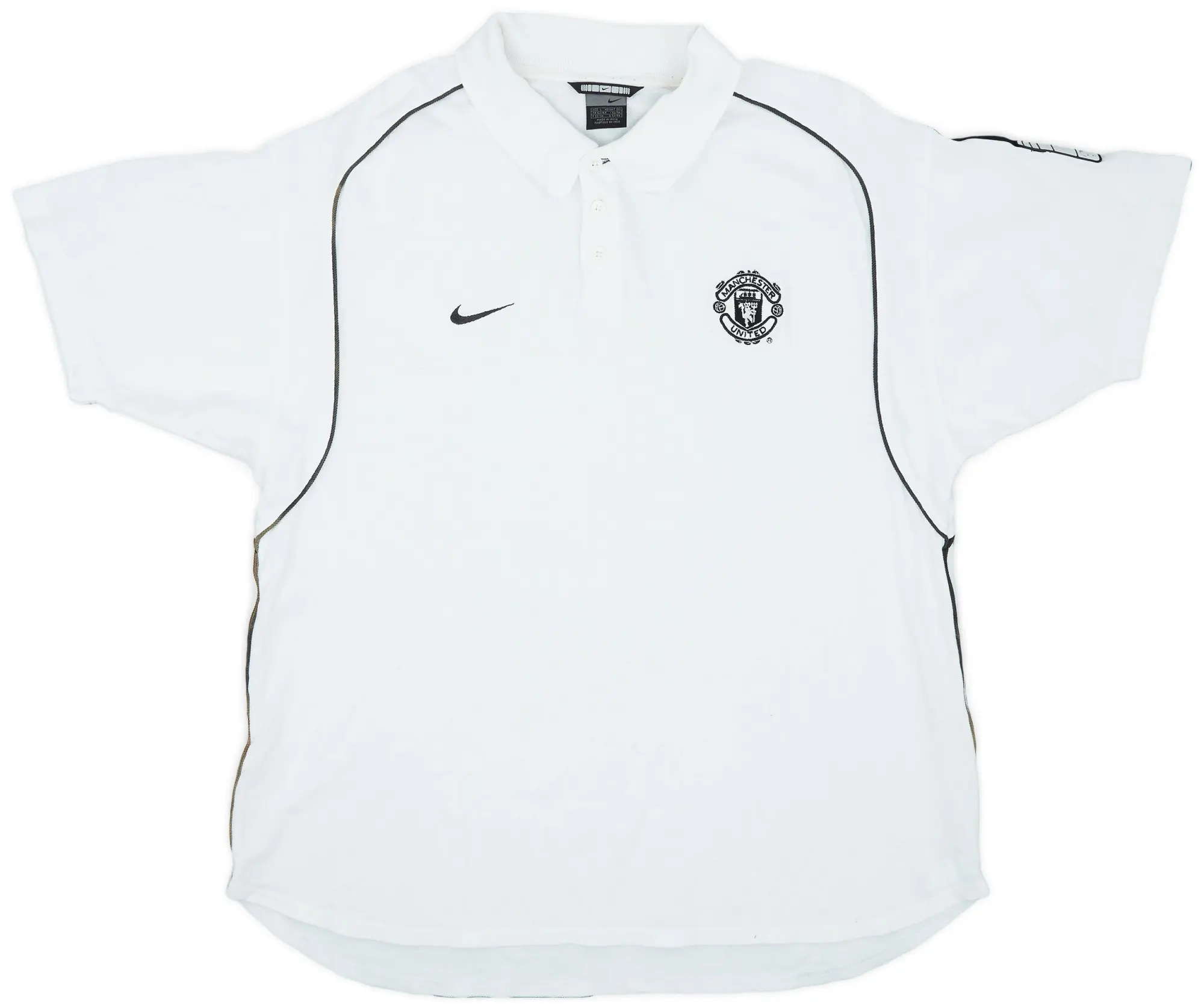 2002-03 Manchester United Nike Polo Shirt - 8/10 - (L)