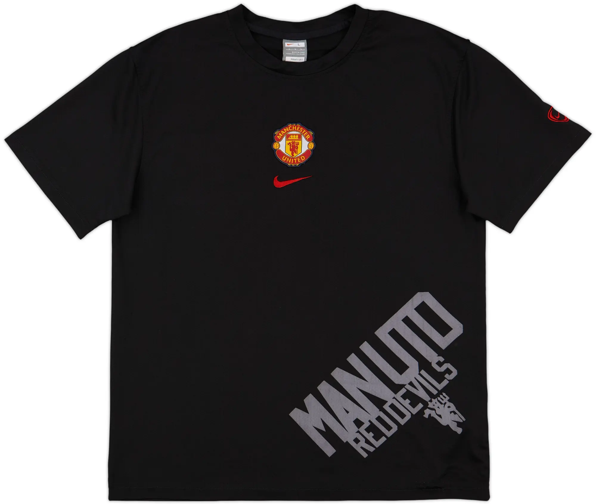 2009-10 Manchester United Nike Training Shirt - 8/10 - (L)