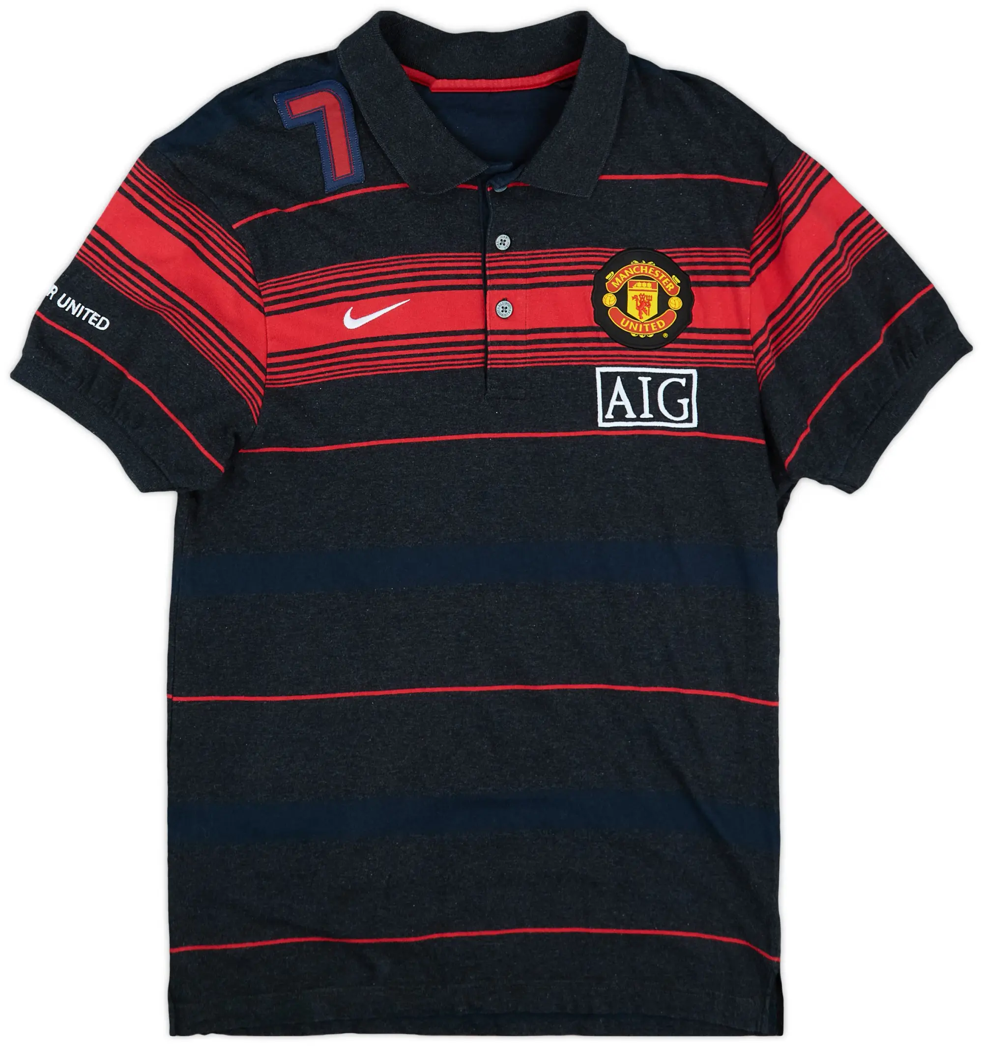 2009-10 Manchester United Nike Polo Shirt - 7/10 - (M)