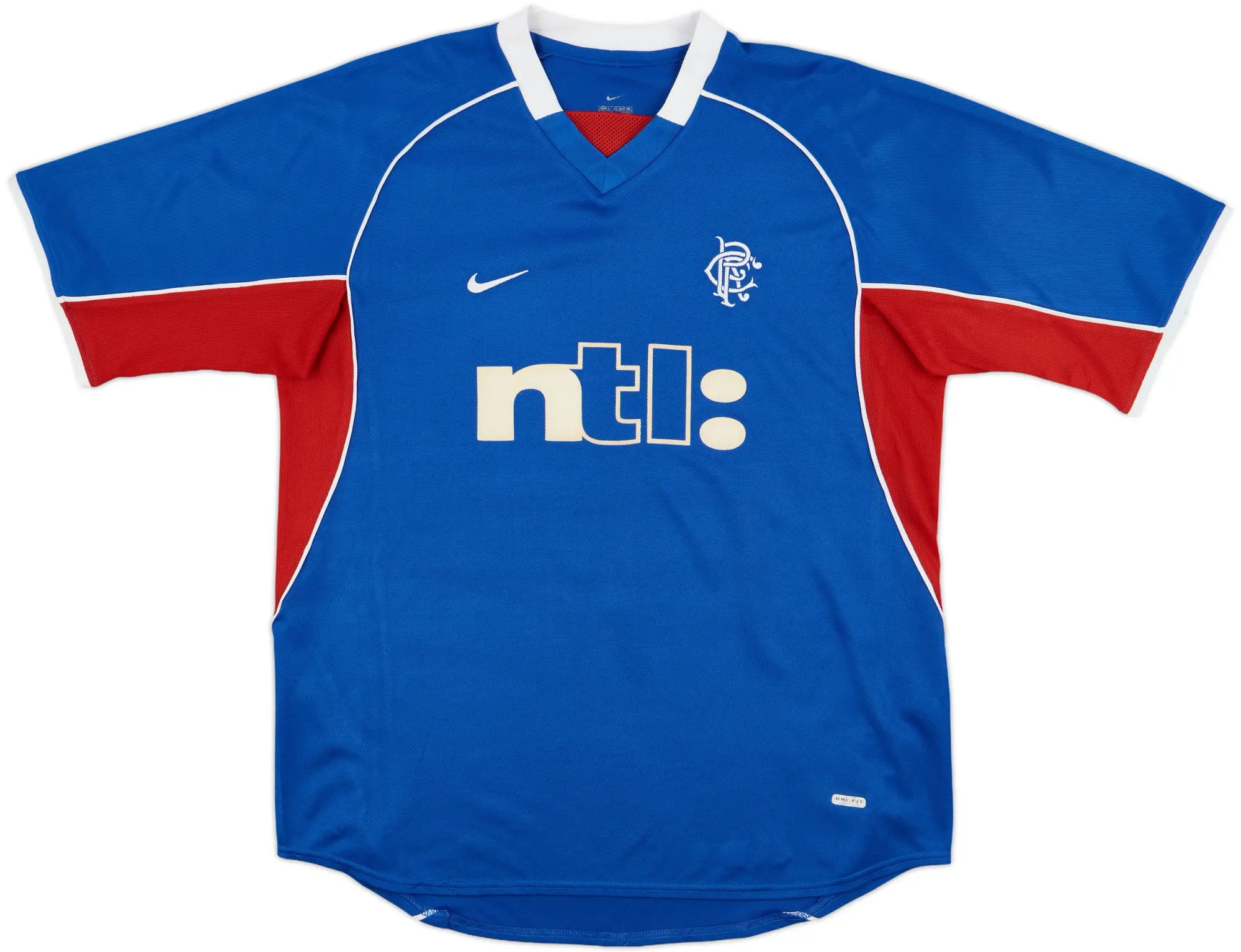 2001-02 Rangers Home Shirt - 8/10 - (L)