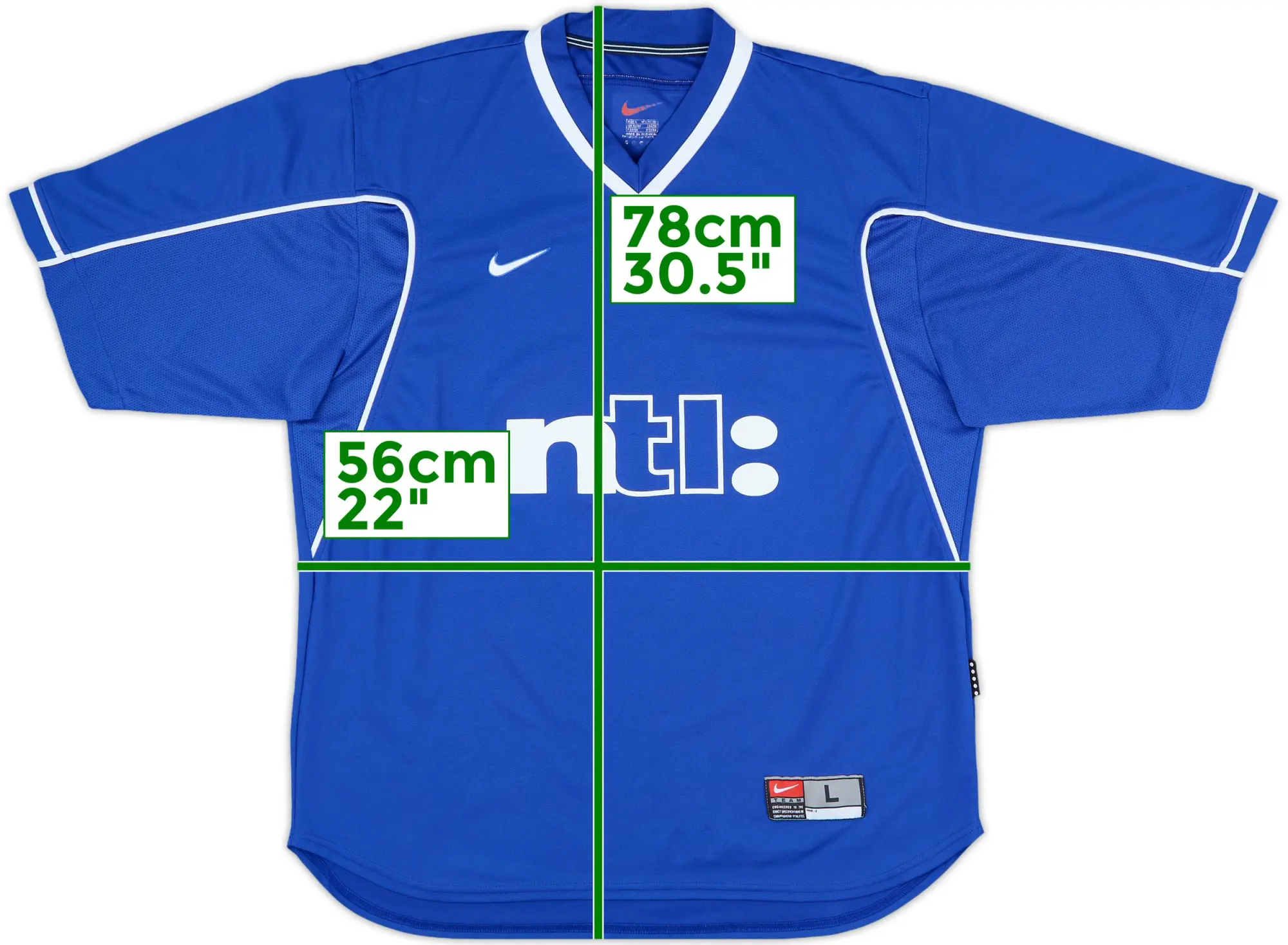 Nike Rangers Mens SS Home Shirt 1999/01