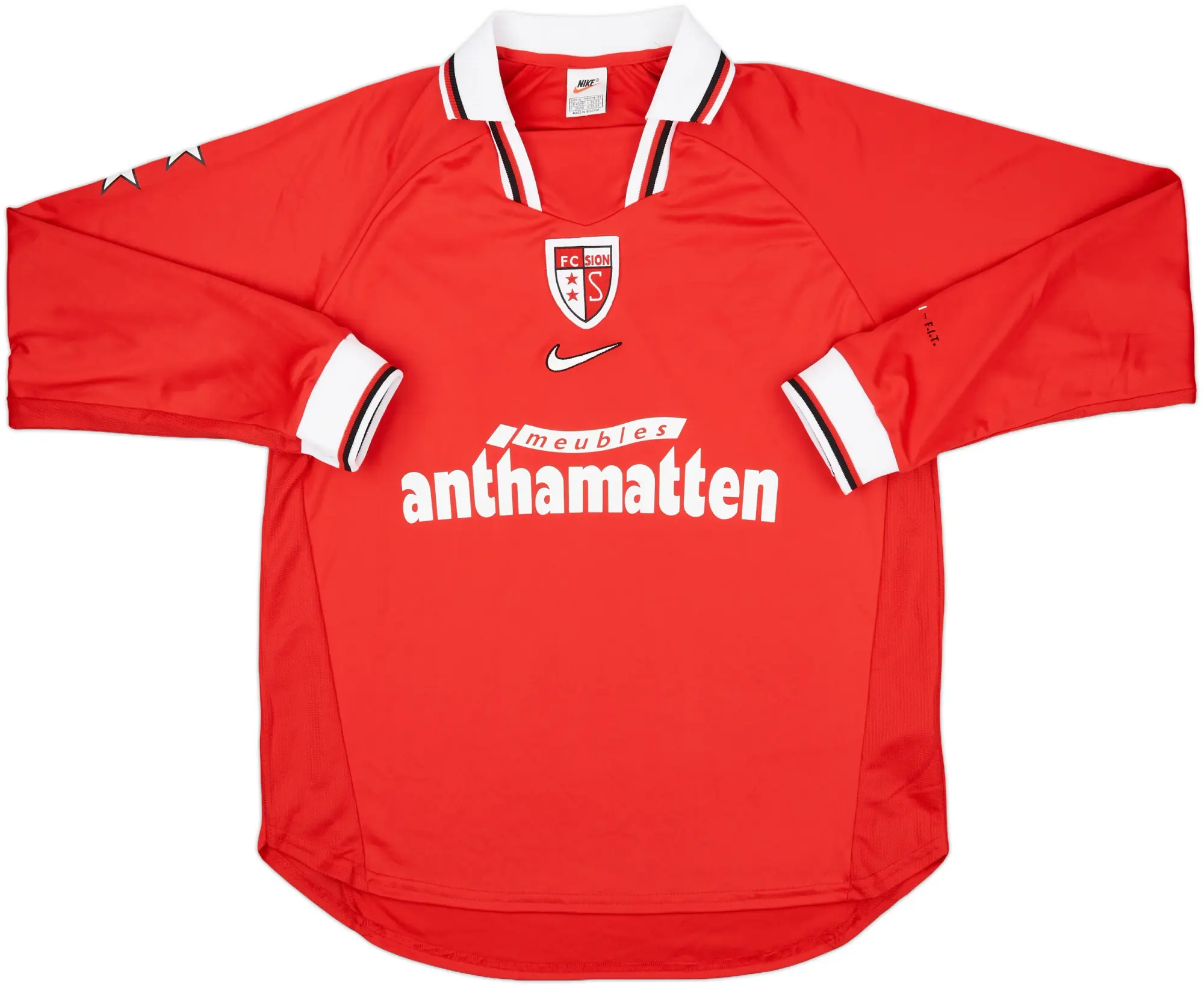 1998-00 FC Sion Player Issue Away L/S Shirt - 8/10 - (XL)