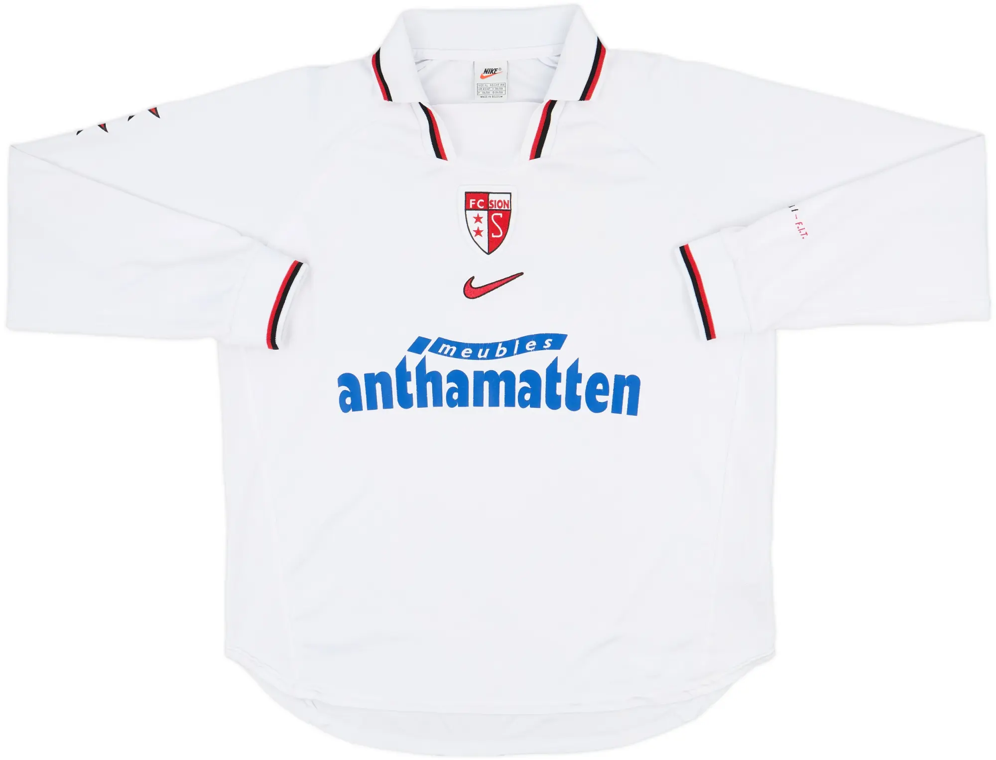 1998-00 FC Sion Player Issue Home L/S Shirt - 7/10 - (XL)