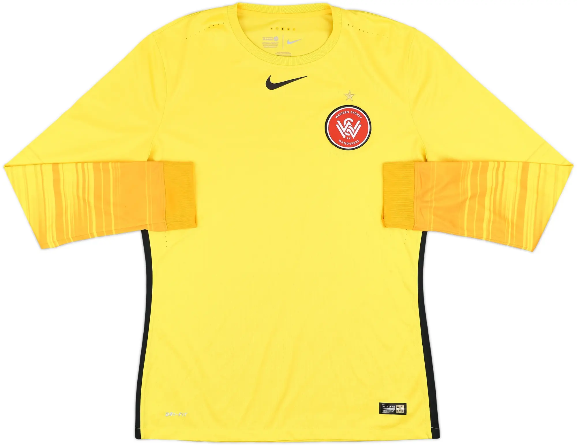 2015-16 Western Sydney Wanderers Authentic GK Shirt - 8/10 - (L)