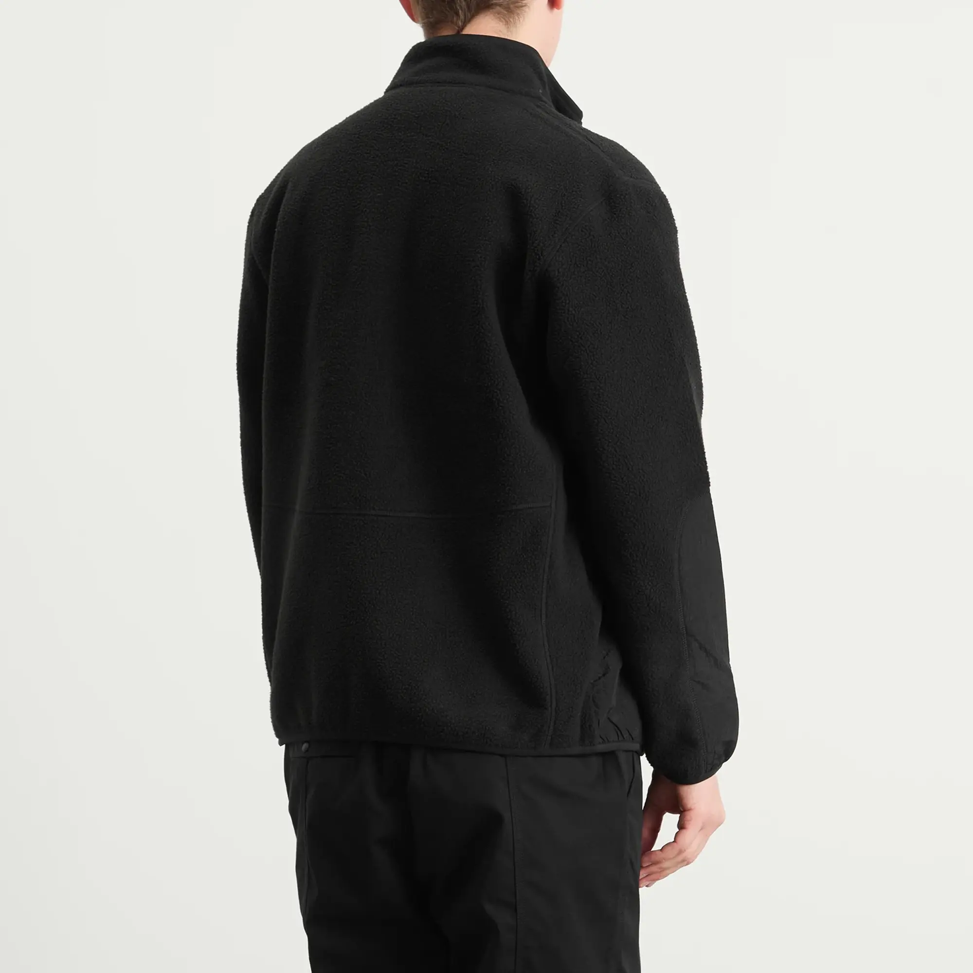 Purple Mountain Observatory Men's Borg Sherpa Fleece Jacket Black