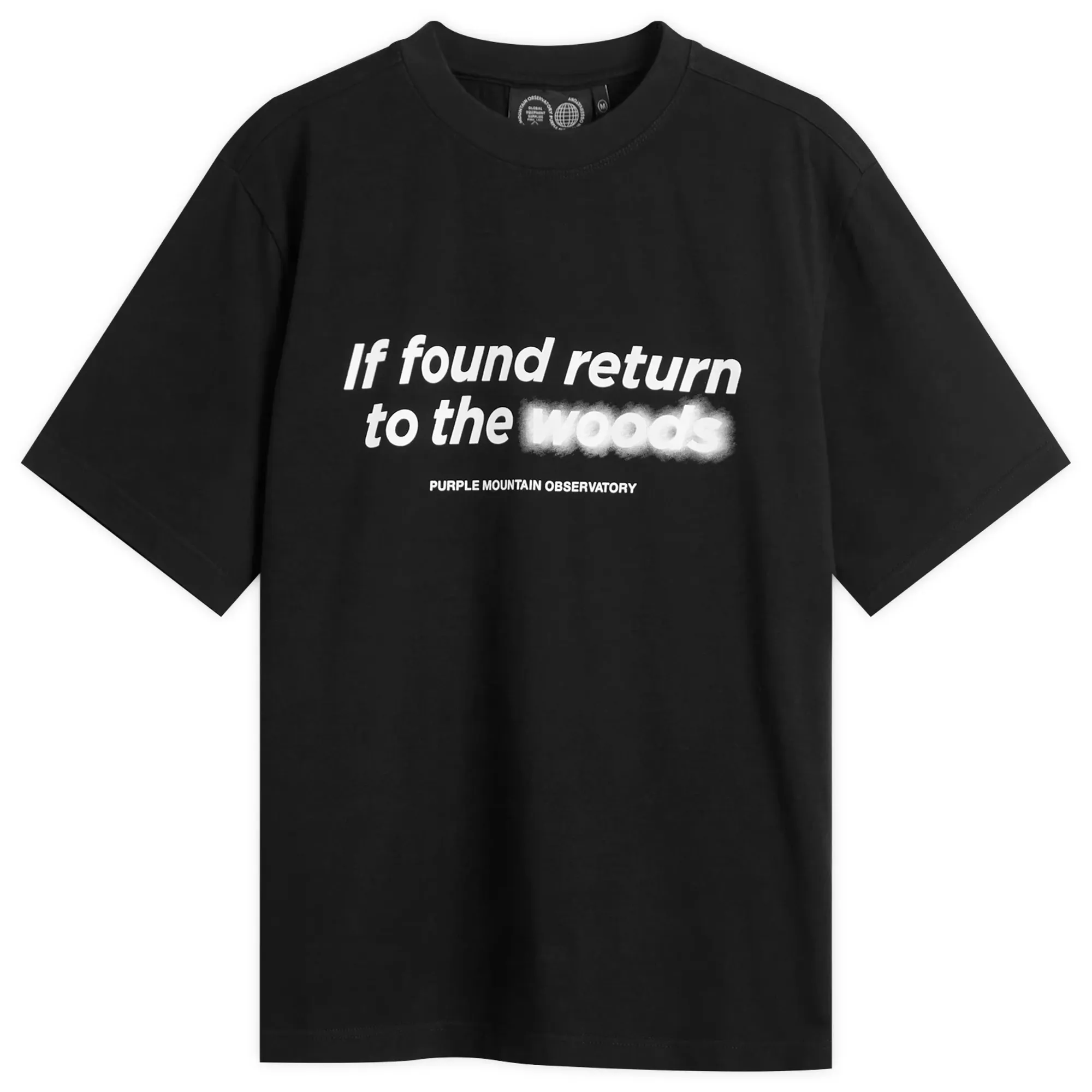 Purple Mountain Observatory Men's Return To The Woods T-Shirt Black