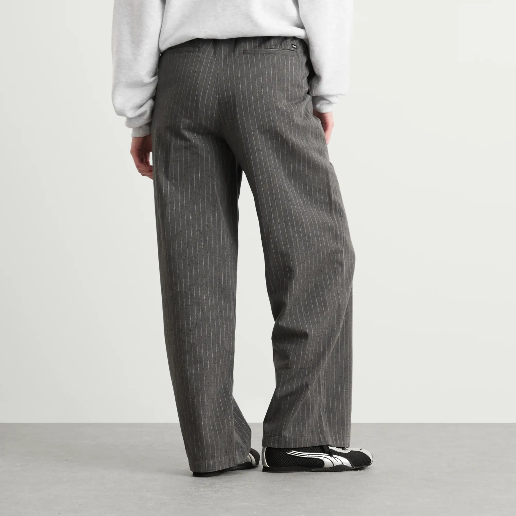 Obey Women's Irina Pleated Trousers Grey Multi
