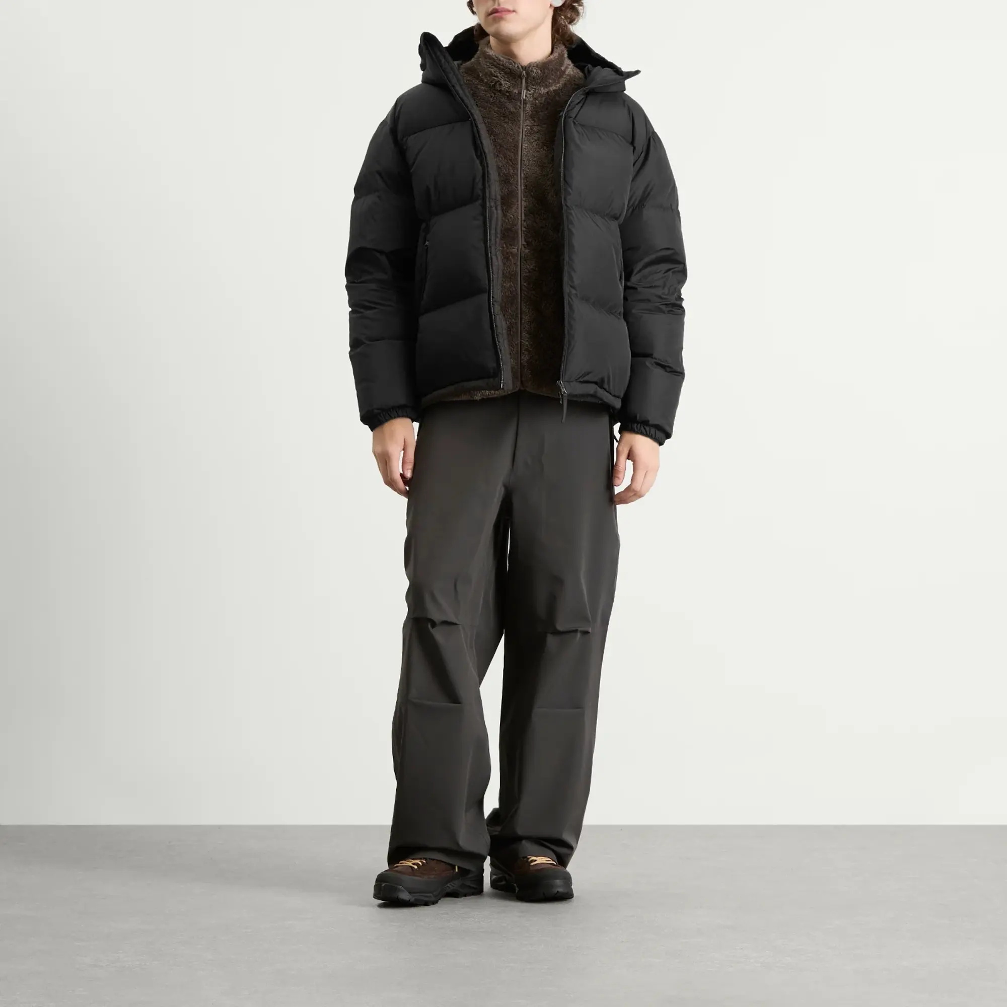 Hiking Patrol Men's Element Down Jacket Charcoal Black