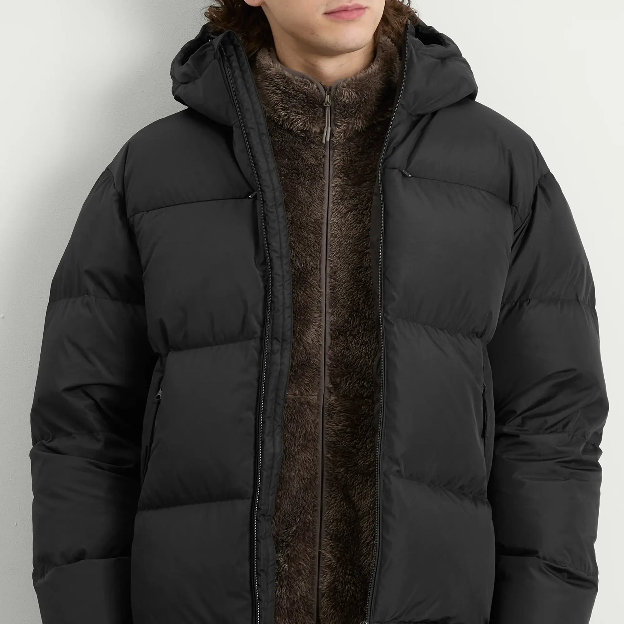 Hiking Patrol Men's Element Down Jacket Charcoal Black