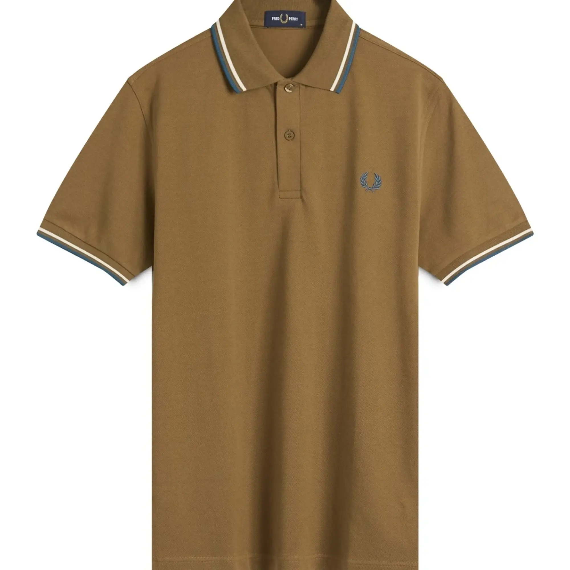 Fred Perry Men's Twin Tipped Polo Shirt Shdstn/Ecr/Dkpet