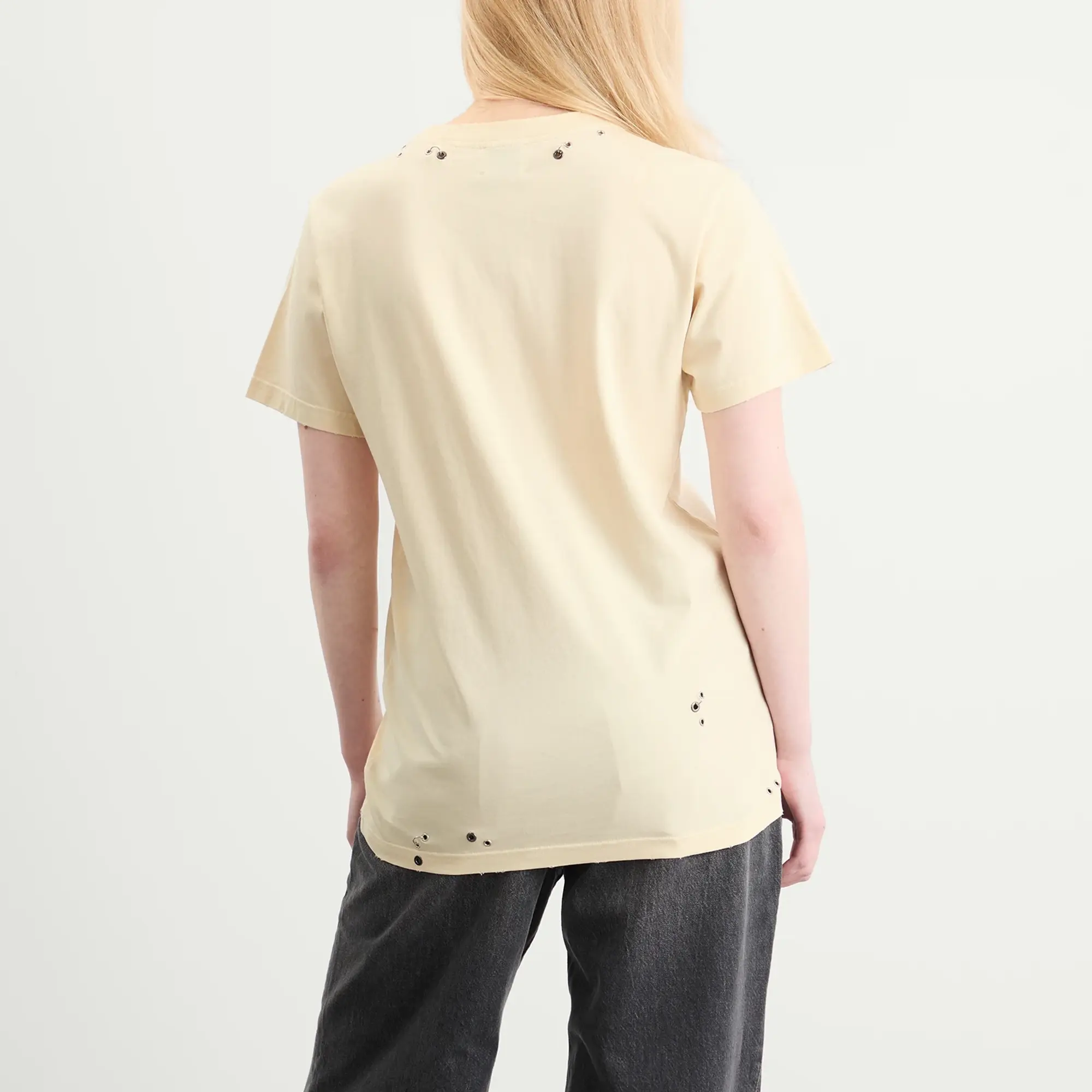 Isabel Marant Women's Yazrane Pierced T-Shirt Ecru
